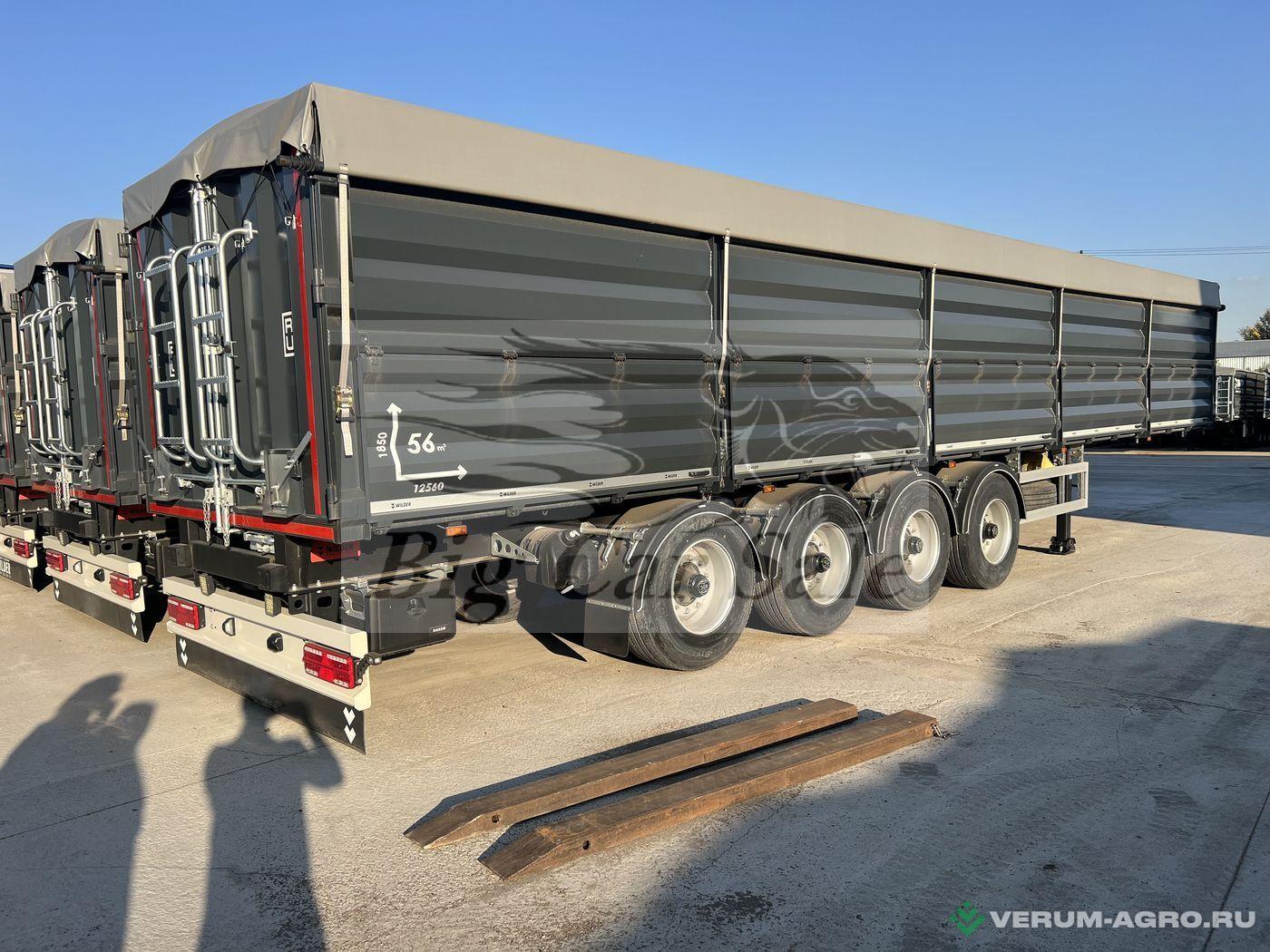 Полуприцепы - МАШИНО-ДЕТАЛЬ 8785H2 Бортовой полуприцеп для перевозки зерна