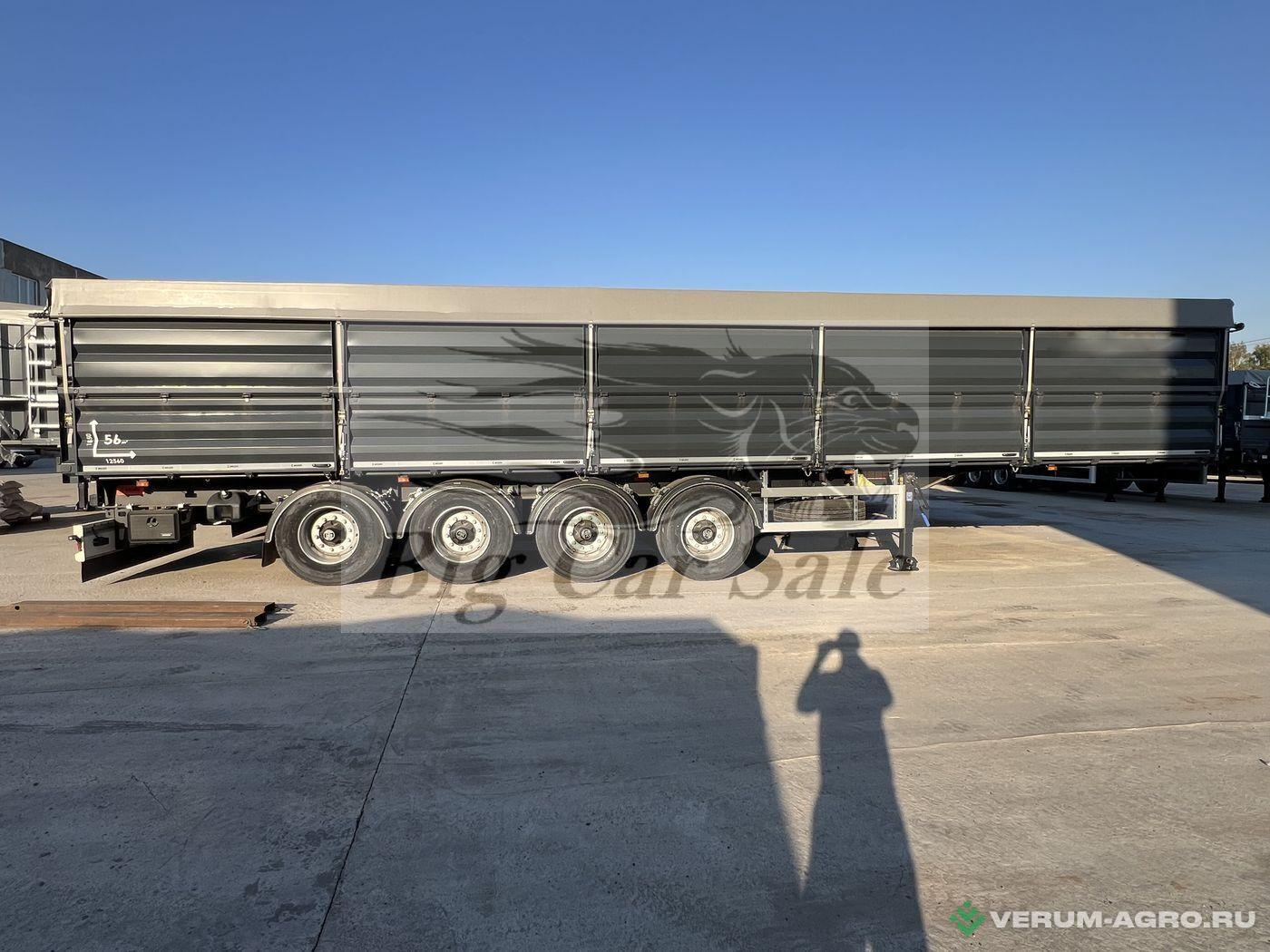 Полуприцепы - МАШИНО-ДЕТАЛЬ 8785H2 Бортовой полуприцеп для перевозки зерна