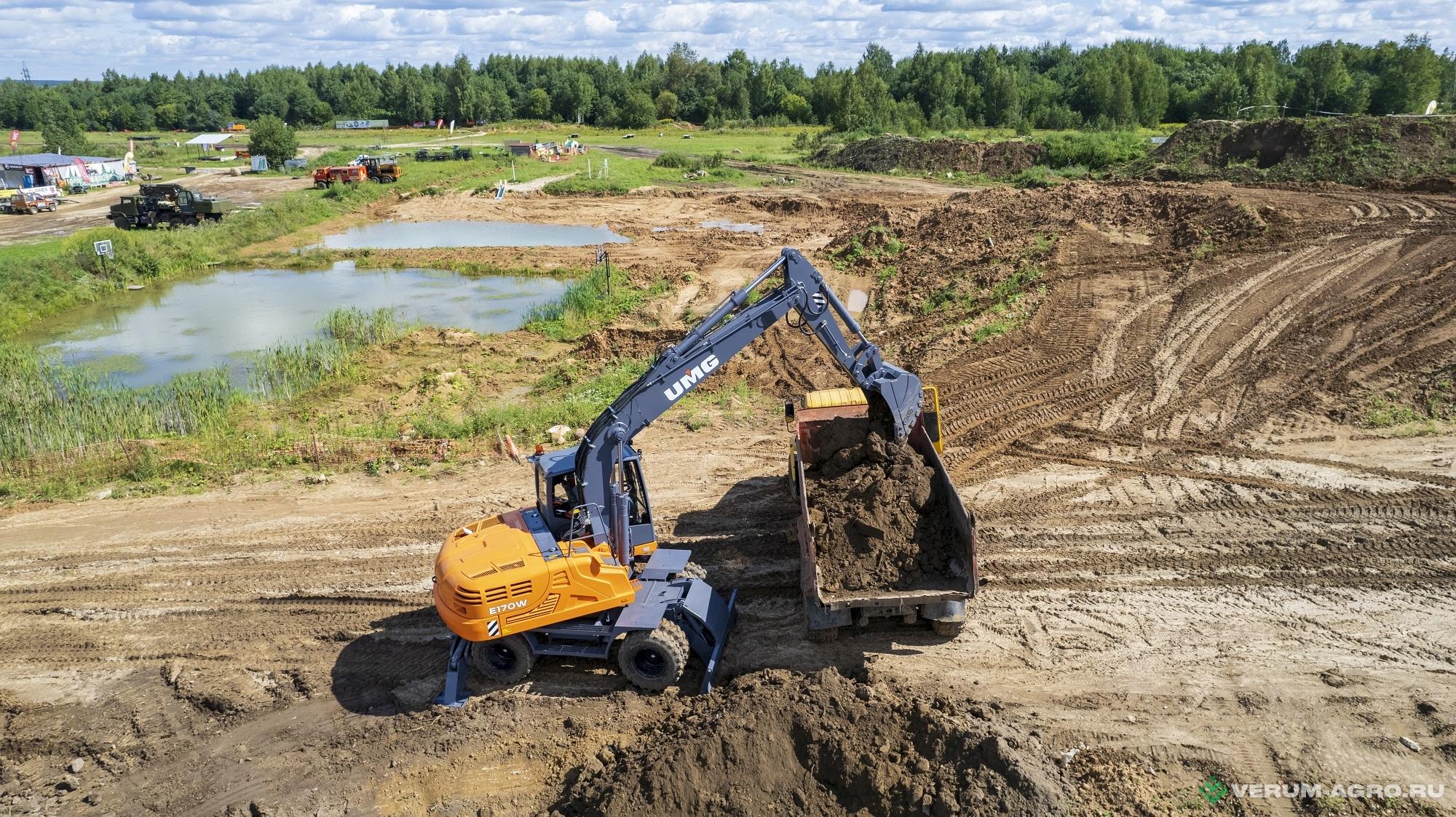 Экскаваторы - UMG Экскаватор одноковшовый колесный E170W