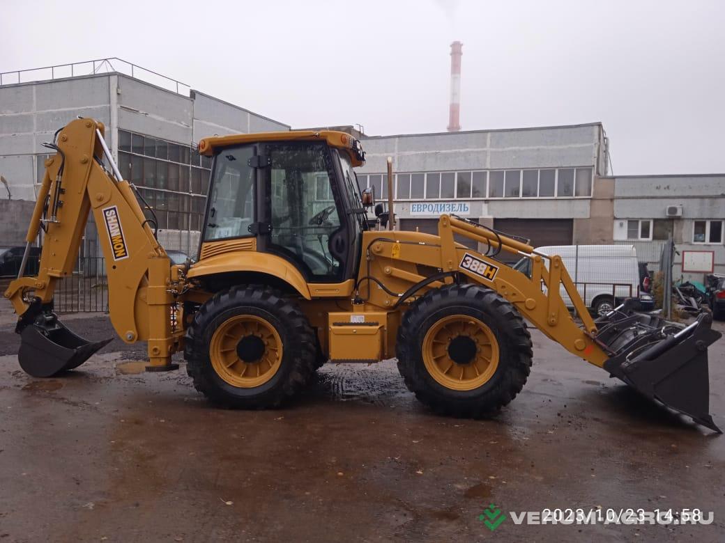 Колесные тракторы - JCB SHANMON 388H Равноколесный экскаватор-погрузчик (джойстики)