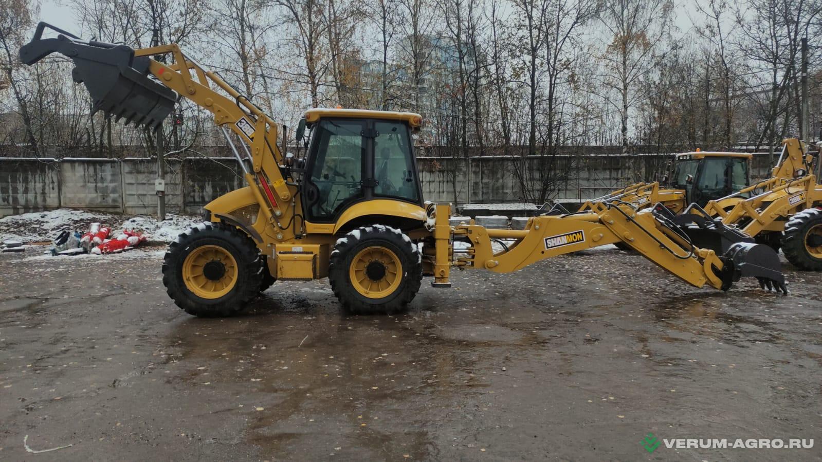 Колесные тракторы - JCB SHANMON 388H Равноколесный экскаватор-погрузчик (джойстики)