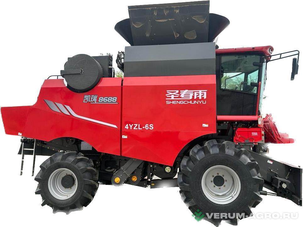 Зерноуборочные комбайны - SHENGCHUNYU 4YZL-6S(G4) с жаткой для сои