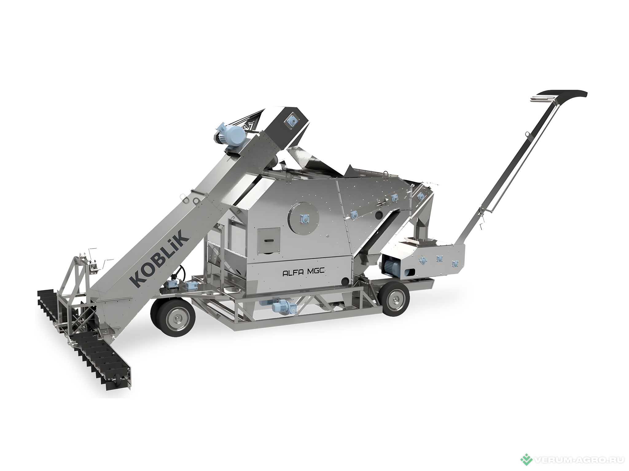 Зерноочистительное оборудование - KOBLiK Мобильный зерноочистительный комплекс ALFA MGC 150 