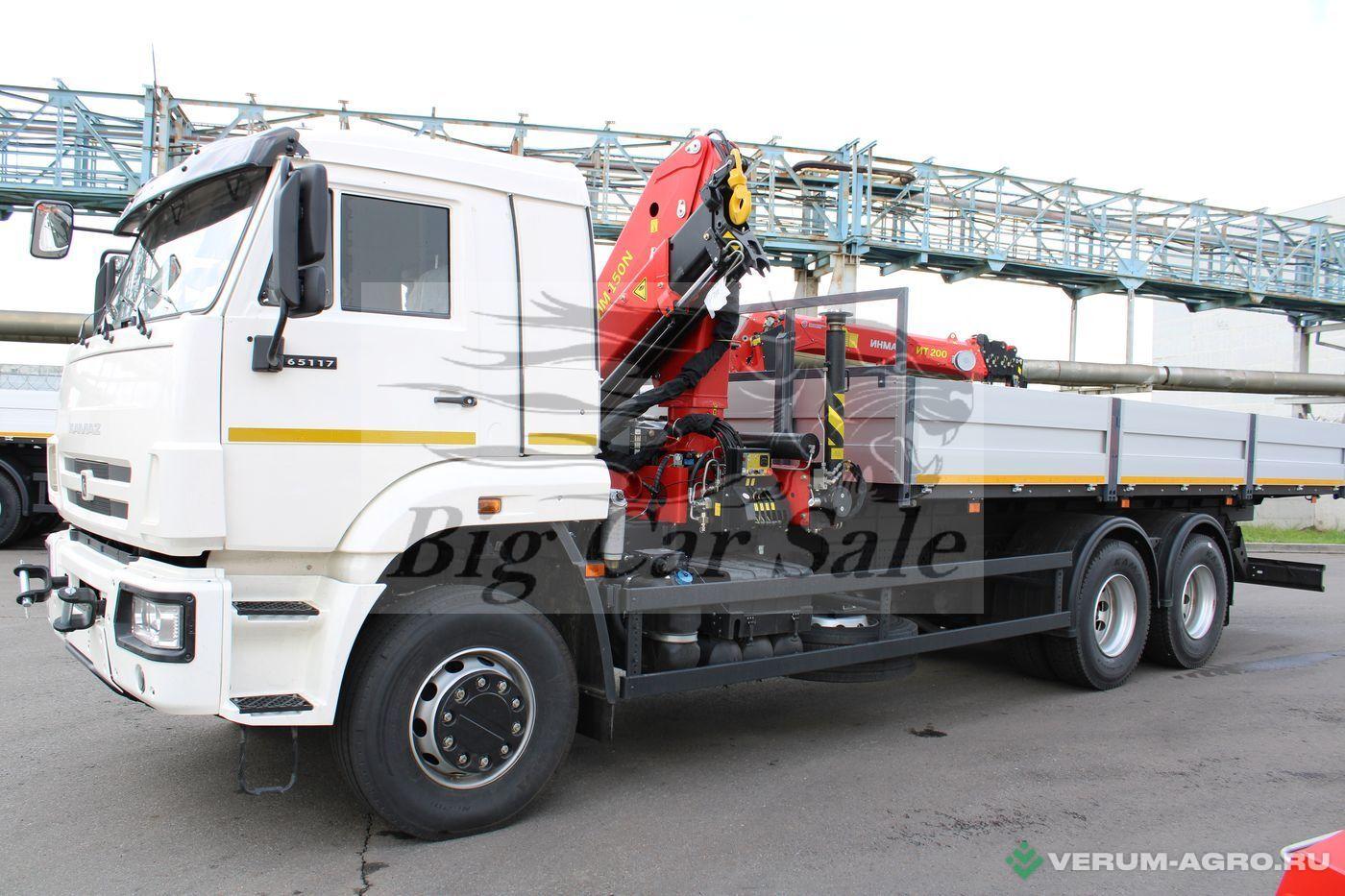 Грузовой автотранспорт - КАМАЗ Бортовой автомобиль 65117-104020-49 с КМУ  ИМ150N