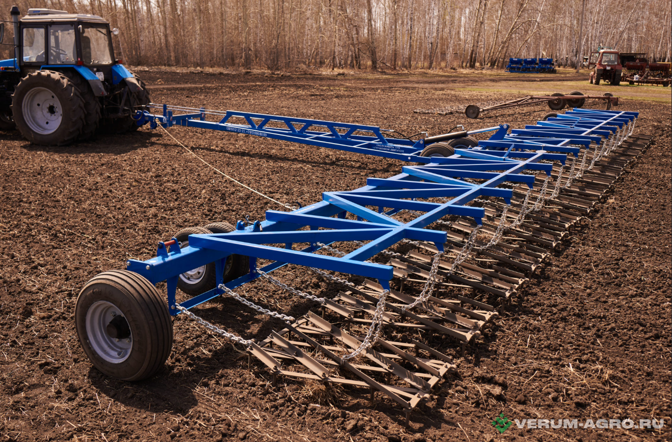 Бороны - ДИБОР Сцепка бороновальная широкозахватная односледная СШГ-22 с боронами БТЗ (односледная)