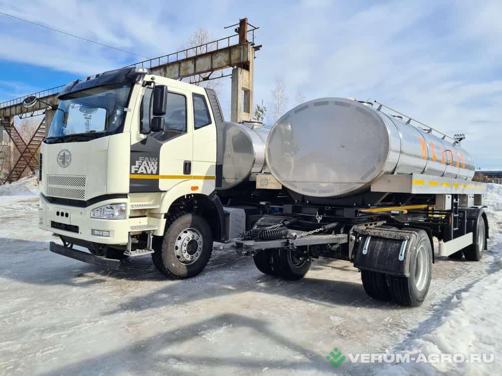 Специальные автомобили - FAW Молоковоз на шасси FAW  6х4 (CA 3250) 