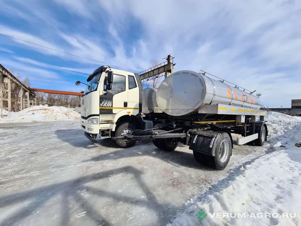 Специальные автомобили - FAW Молоковоз на шасси FAW  6х4 (CA 3250) 