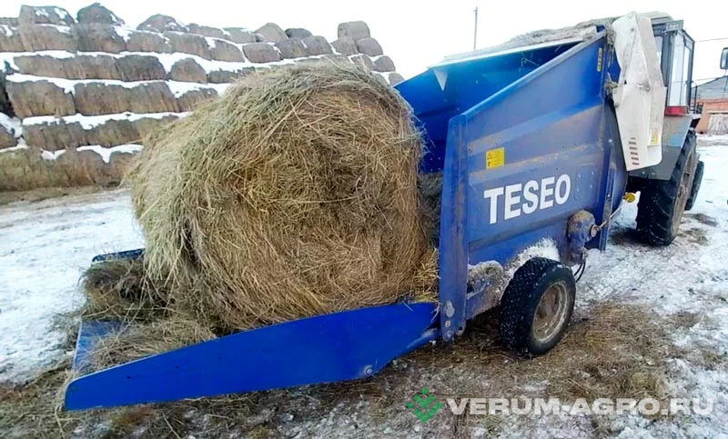 Кормораздатчики-смесители - RBS TESEO, измельчитель рулонов (верх. и нижн. выдув) 