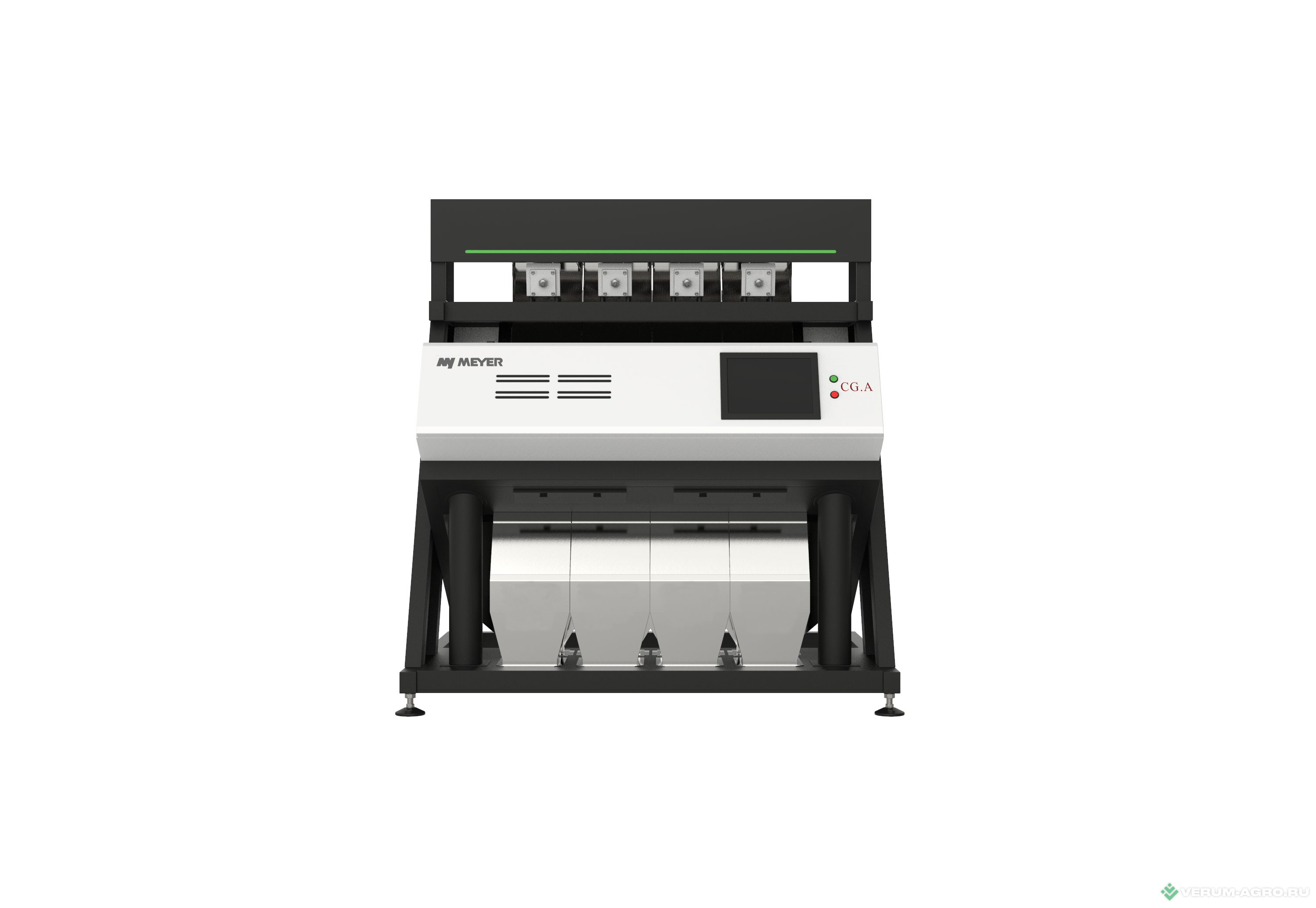 Зерноочистительное оборудование - MEYER Фотосепаратор Meyer Сolor Sorter 240CG2 (модель 6SXZ-240CG2) (4 лотка) с винтовым компрессором HC-18,5BFR-450, бункером