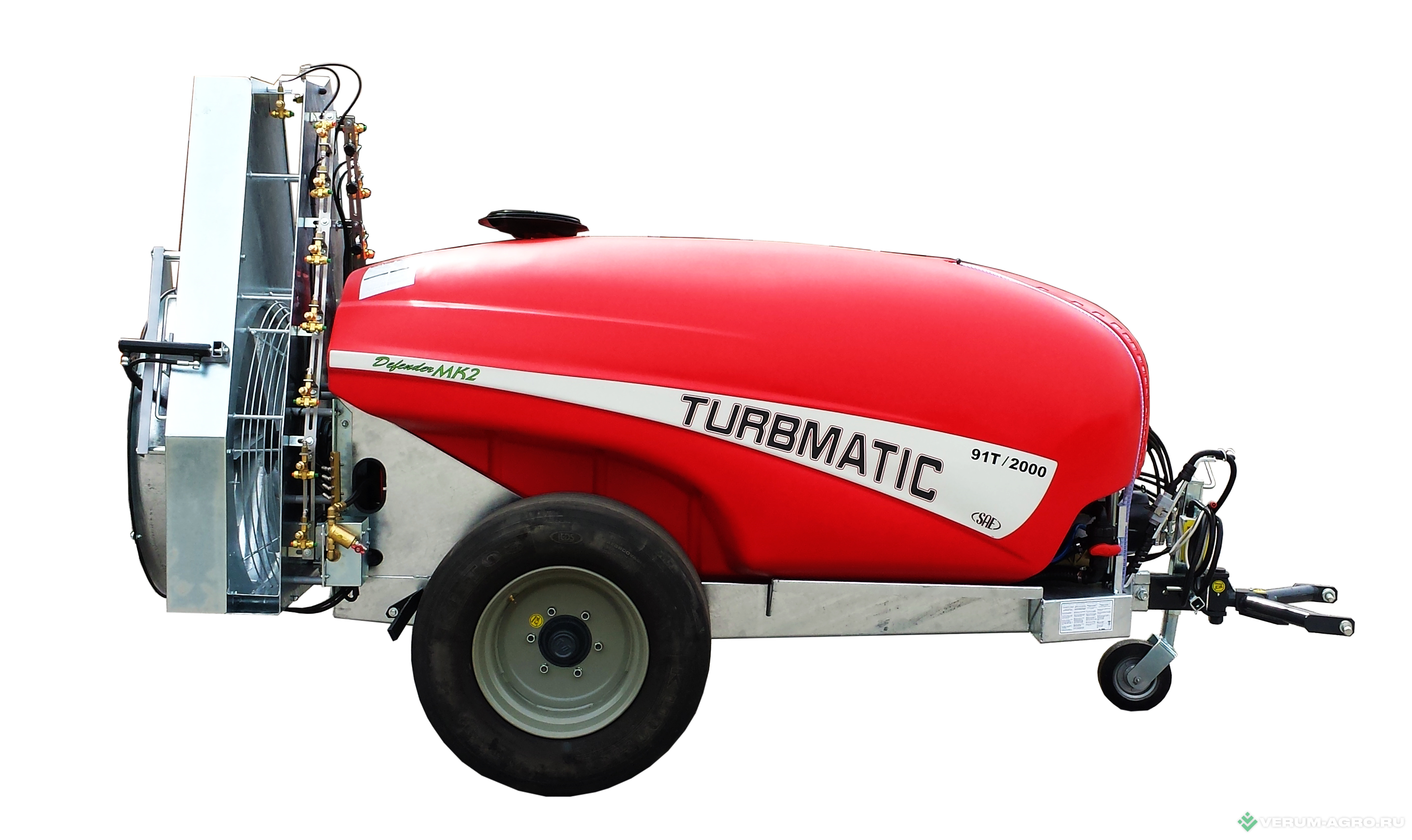 Опрыскиватели прицепные - SAE TURBMATIC DEFENDER MK2 91T, 2000 литров, опрыскиватель 