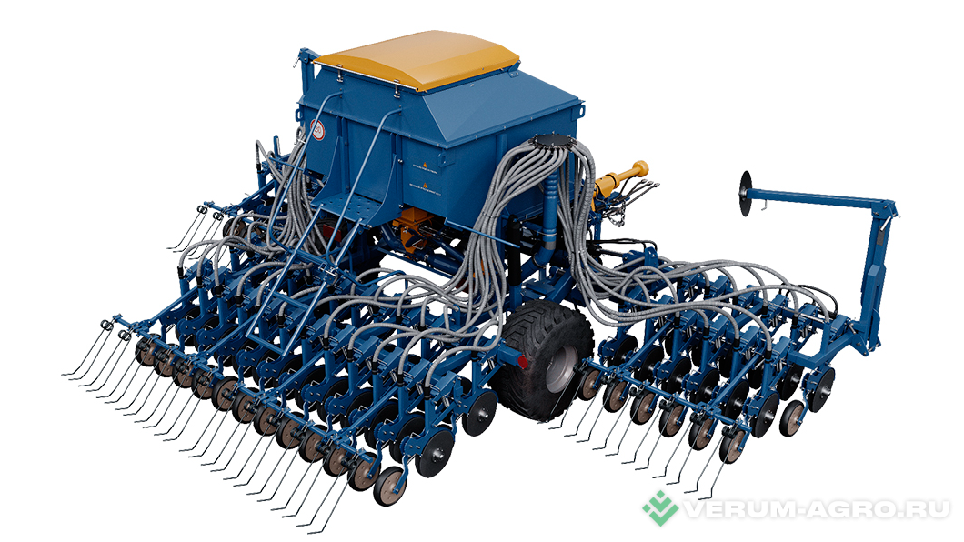 Сеялки - БЫСТРИЦА Сеялка С-6 ПМ2.02 Копирующий двухдисковый сошник с прикатывающим колесом, бункер 2,3 м куб, борона