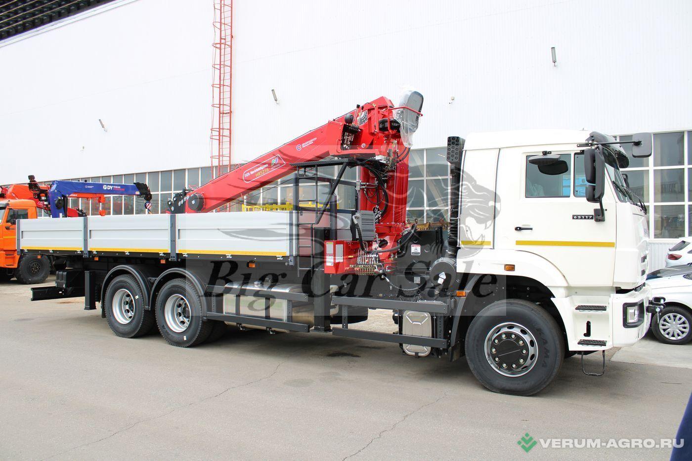 Грузовой автотранспорт - КАМАЗ Бортовой автомобиль 65117-104020-49 с КМУ Horyong HRS 216