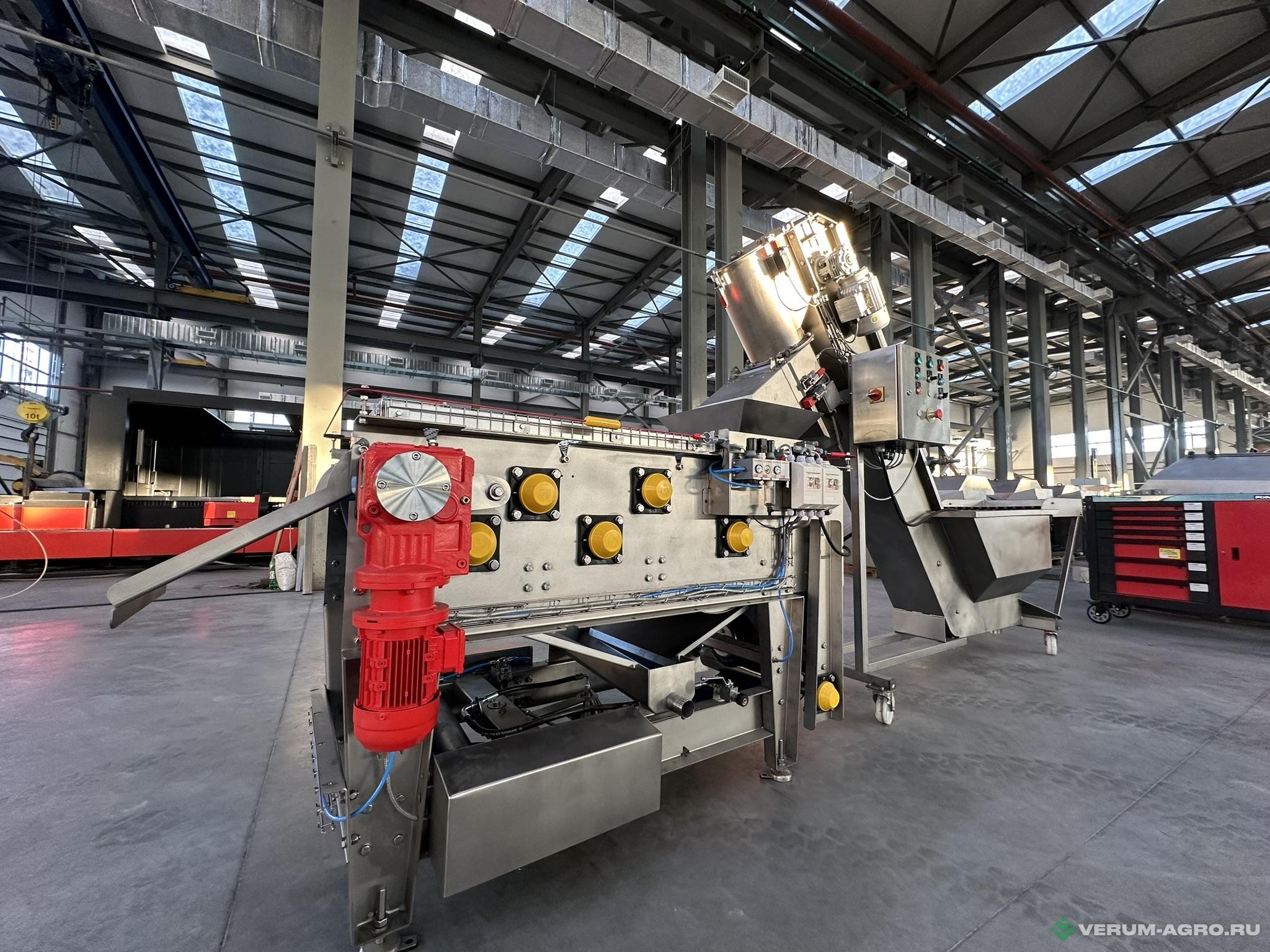 Оборудование для переработки овощей и фруктов - ФЕРОЛЛ Пресс одноленточный BPS400 и измельчитель SGS2000 .