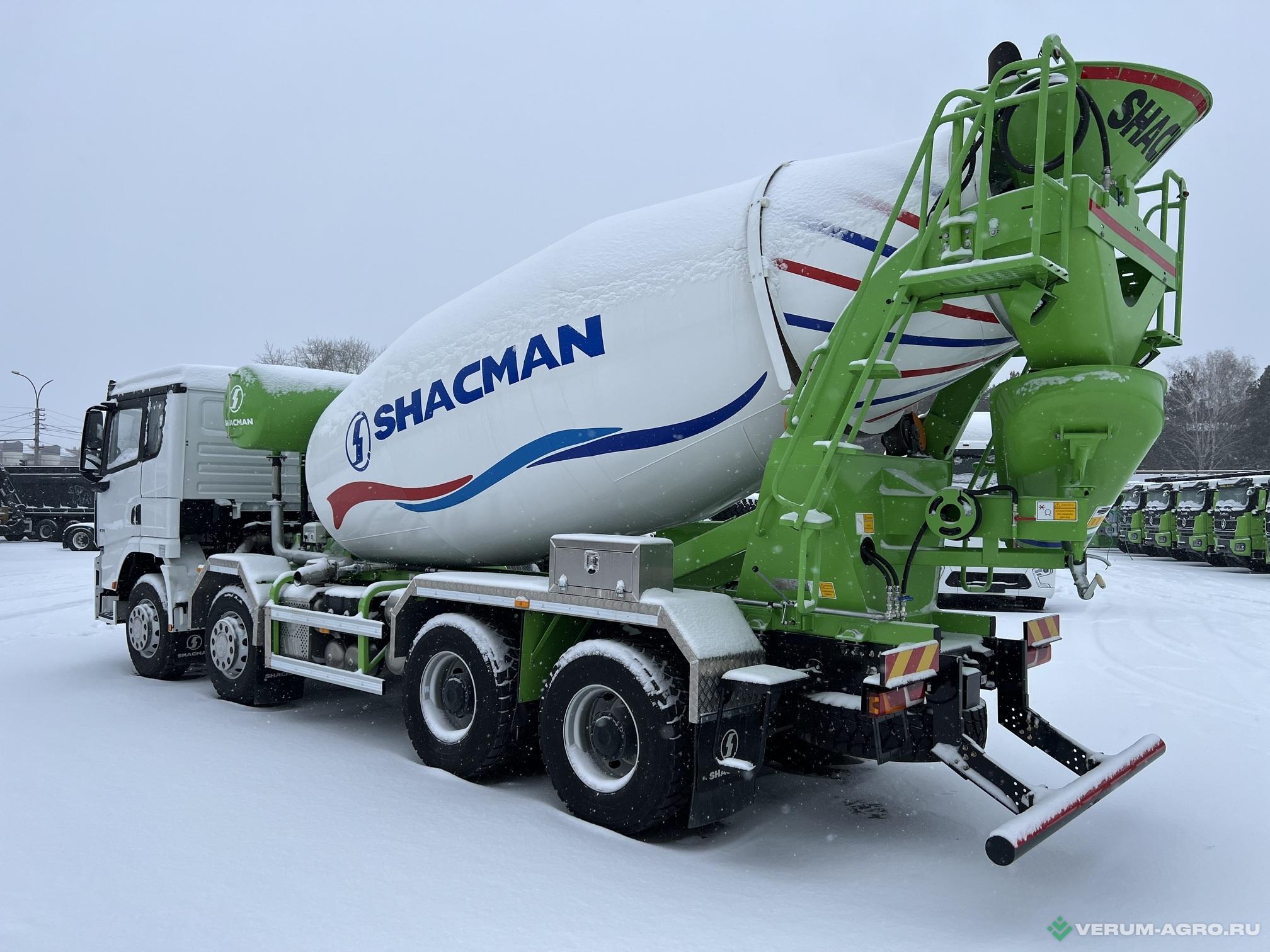 Специальные автомобили - SHACMAN SX5318GJB6T326  Автобетоносмеситель 8х4/12м3