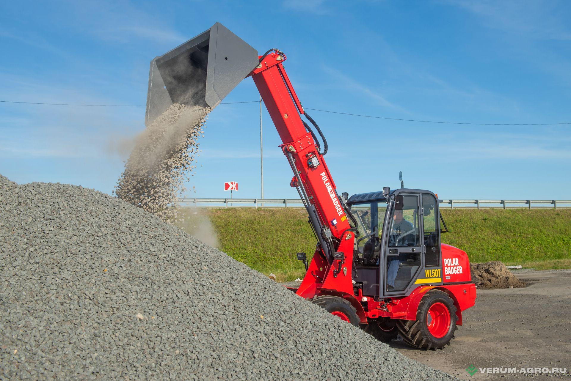 Телескопические погрузчики - POLAR BADGER WL50T 
