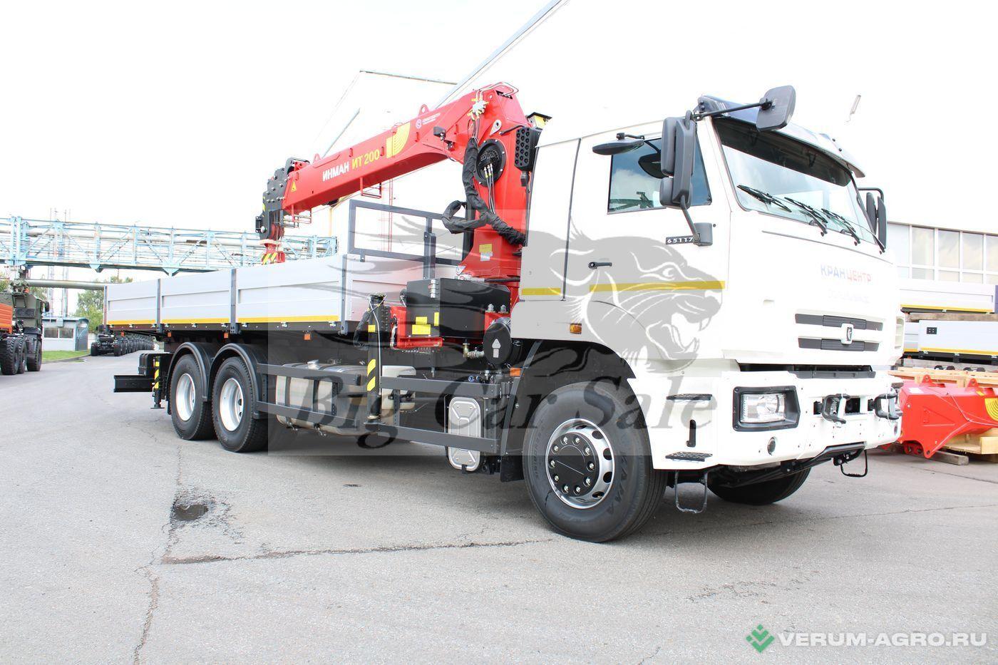 Грузовой автотранспорт - КАМАЗ Бортовой автомобиль 65117-104020-49 с КМУ ИТ200 