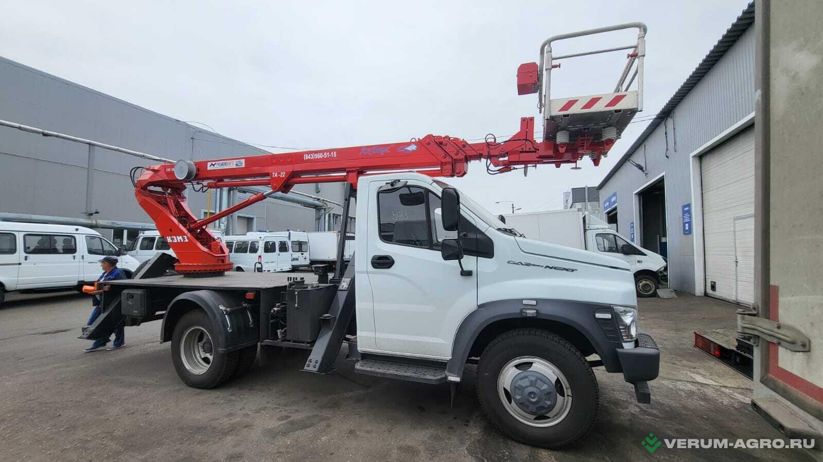Грузовой автотранспорт - ГАЗ Газон-Некст Автогидроподъёмник КЭМЗ ТА-22  C41R13 