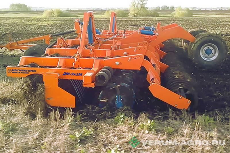 Бороны - БЕЛАГРОМАШ Дисковый мульчировщик полуприцепной ДМ-9х2М с катком КСК