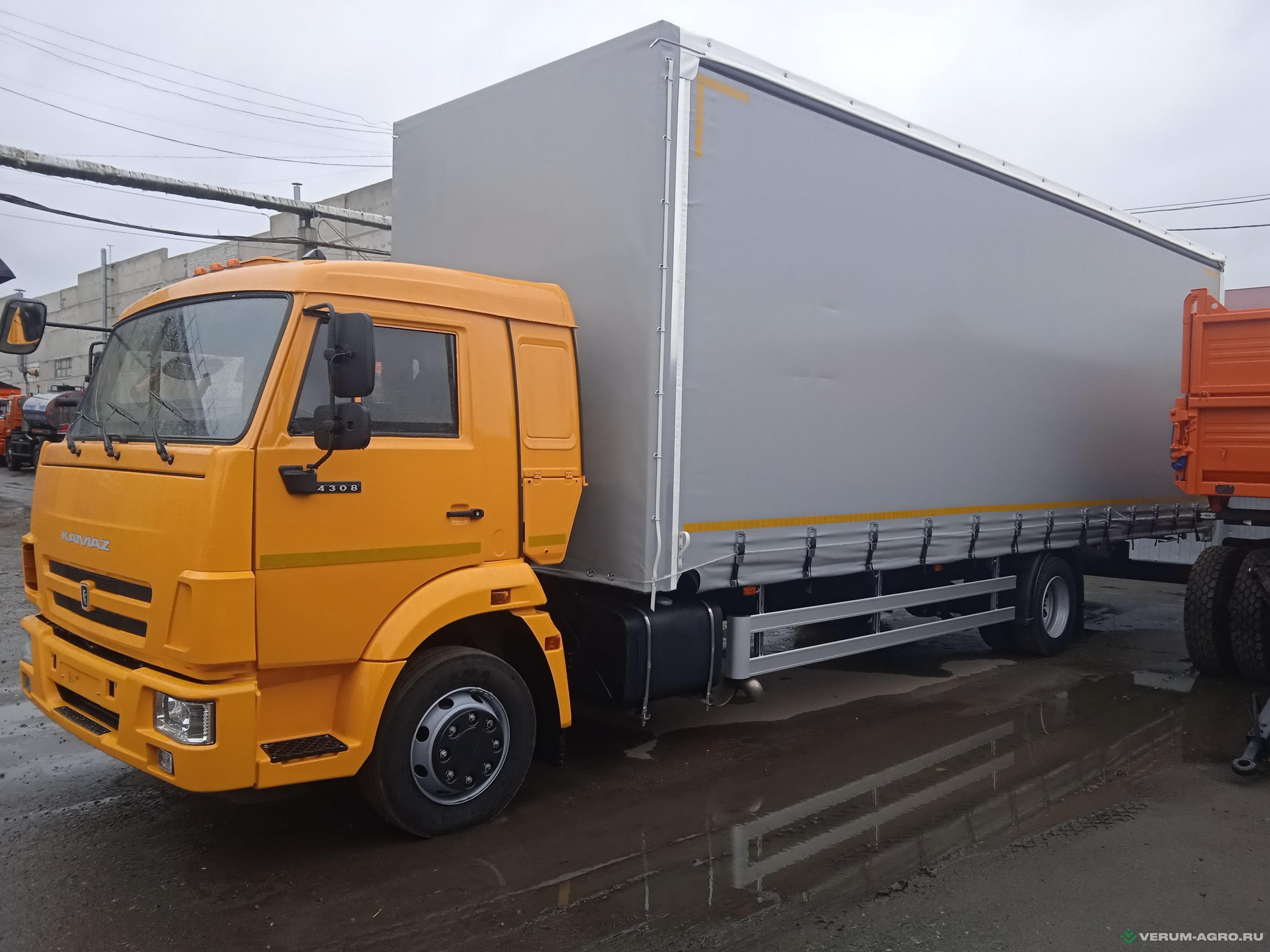 Грузовой автотранспорт - КАМАЗ 4308-3083-69 (4x2) Шторно-бортовой, 8500*2550*2850 мм