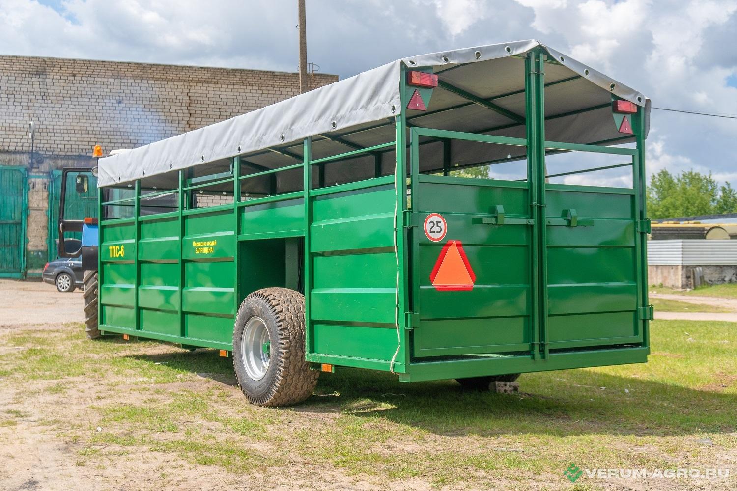 Прицепы для с/х техники - ИИС ПЛЮС Полуприцеп для перевозки скота ТПС-6 