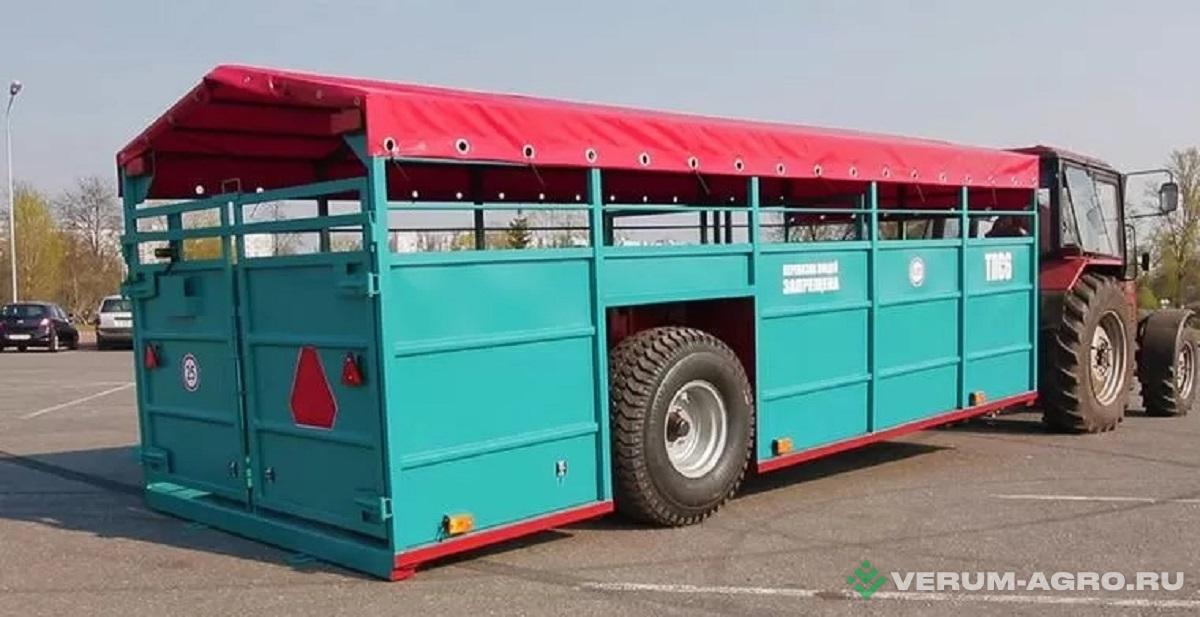Полуприцепы - БОБРУЙСКАГРОМАШ Тележка для перевозки скота  ТПС6