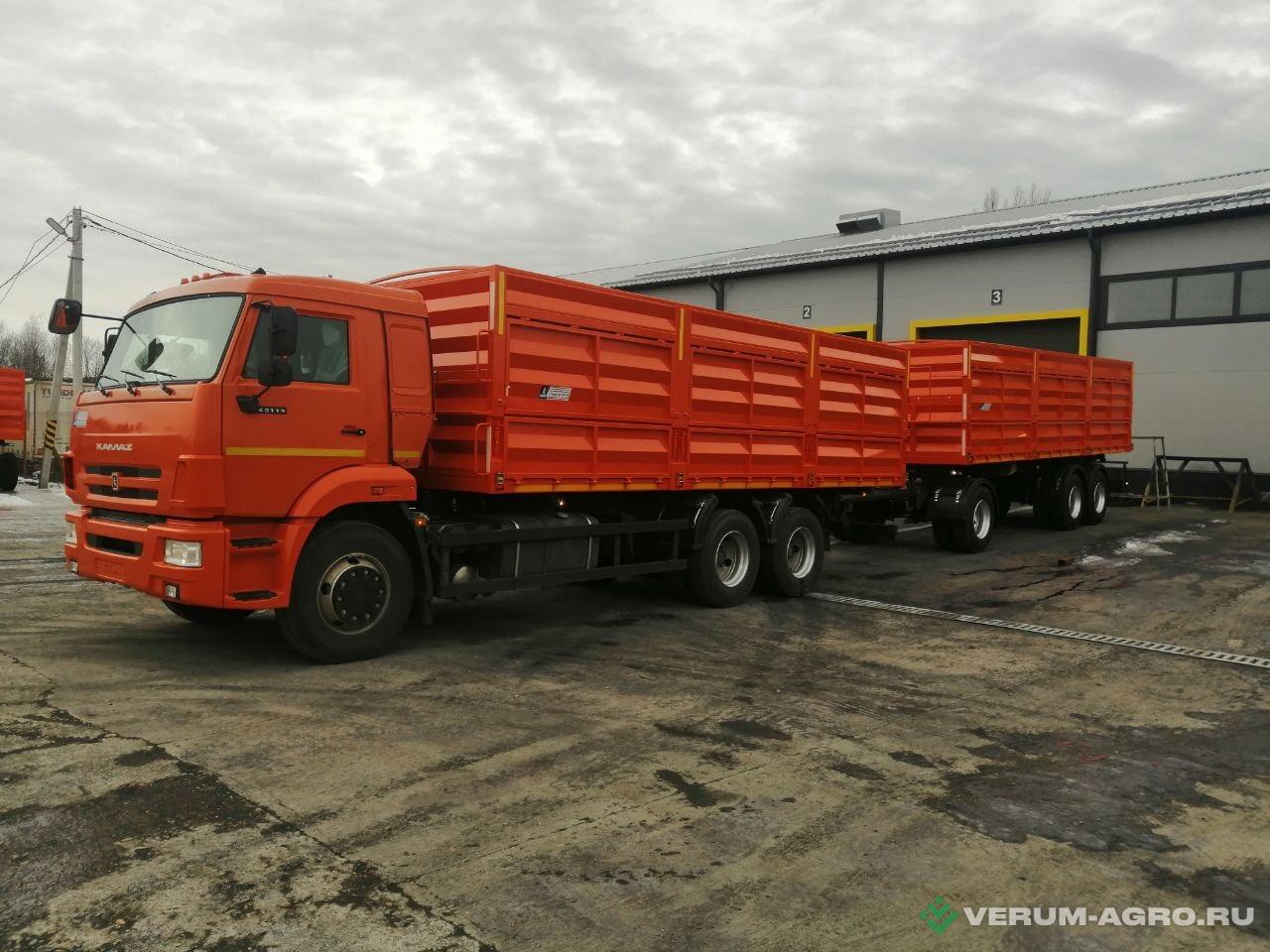 Прицепы для автомобилей - ТЗА 8538-01000 (зерновоз, рапсовоз, семечковоз), 3 оси 32 куб.м., платформа 7700*2530*1700 мм, самосвал 
