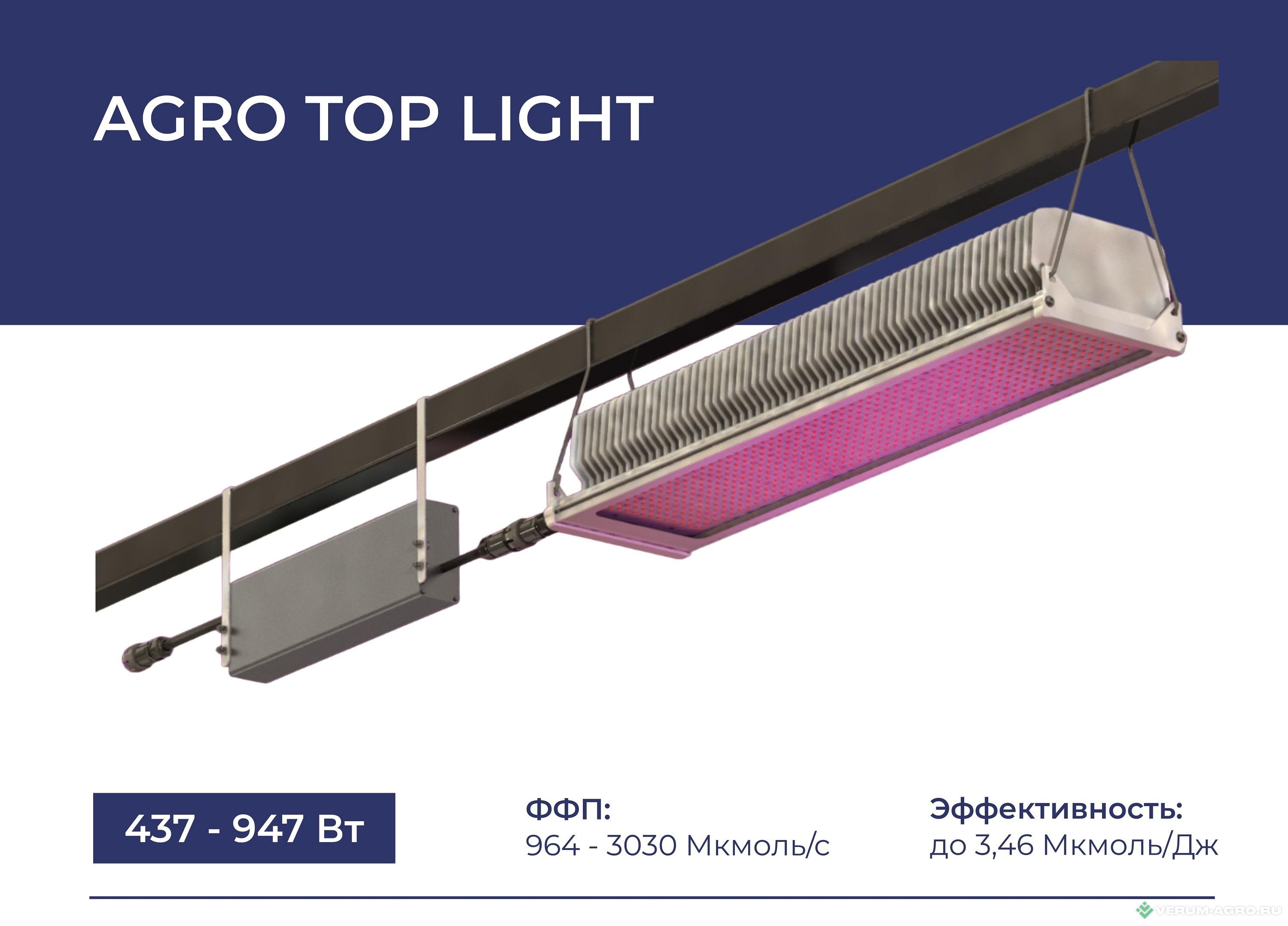 Освещение - ТЕХНОЛОГИИ СВЕТА Светодиодный облучатель серии TL-AGRO TOPLIGHT 