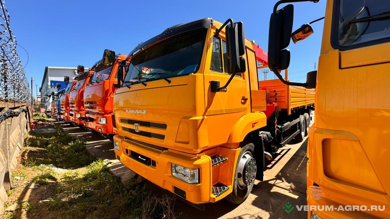 Грузовой автотранспорт - КАМАЗ Бортовой 65116-56 с КМУ Kanglim 1256 