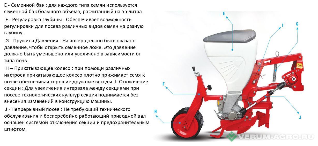 Сеялки - ALTINEZ ALTINЕZ APEM8G Пропашная пневматическая сеялка с внесением удобрений