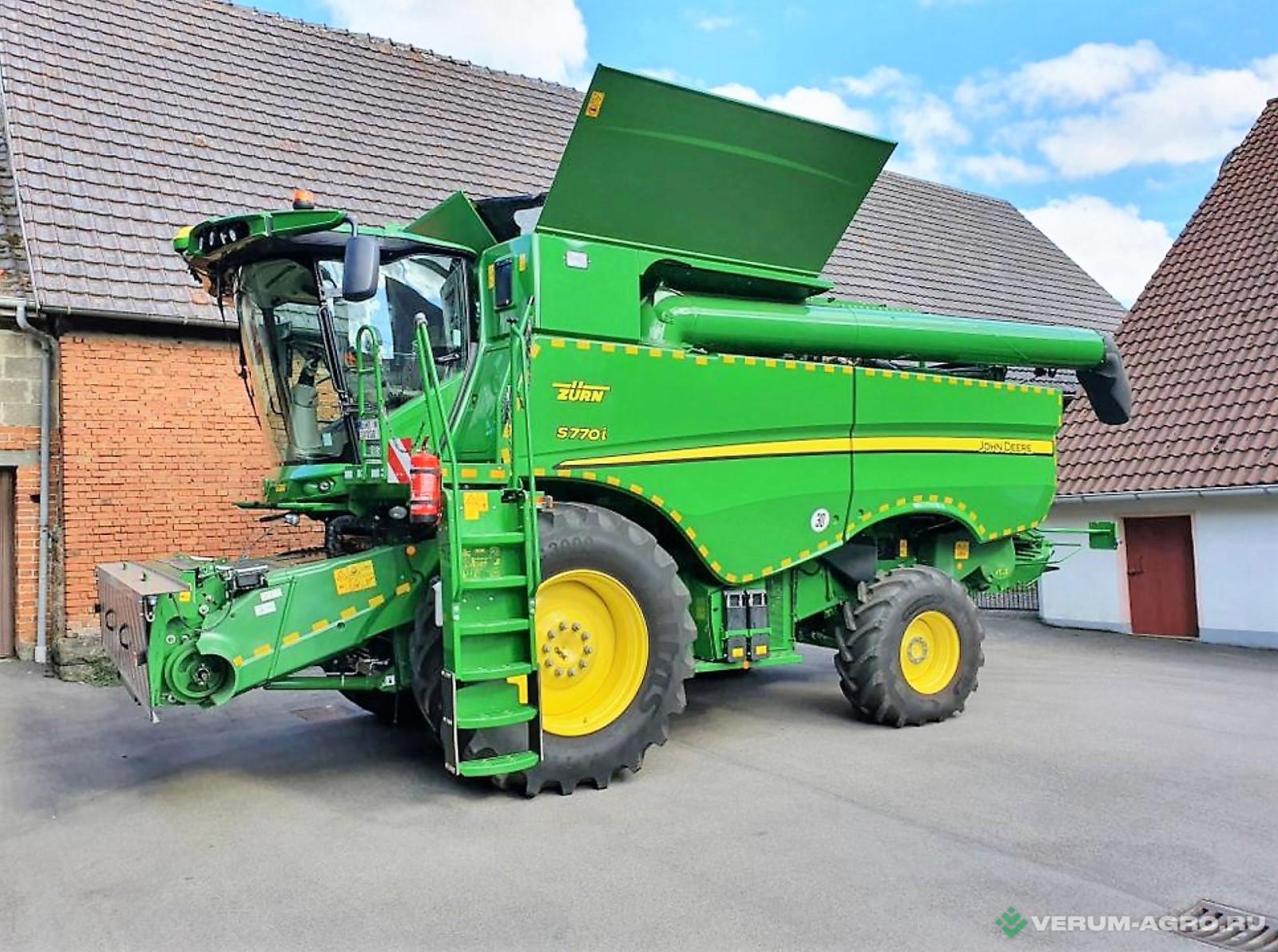 Зерноуборочные комбайны - JOHN DEERE S770i Роторный с жаткой 725Х ширина 7,6 м