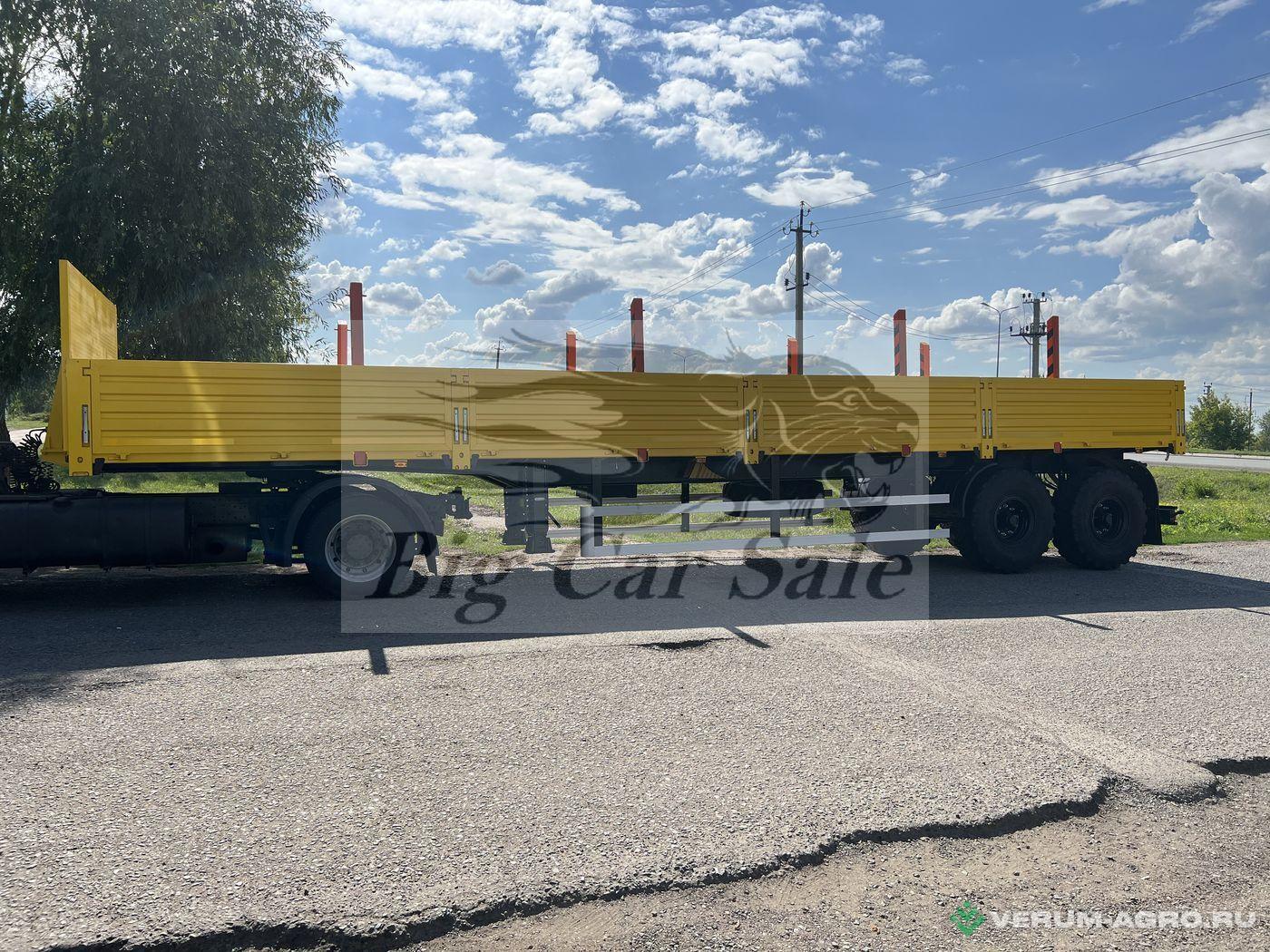 Полуприцепы - ТЗА 588521-0000024-10 (9334-0000024-10) Бортовой полуприцеп трубовоз с кониками для тягача