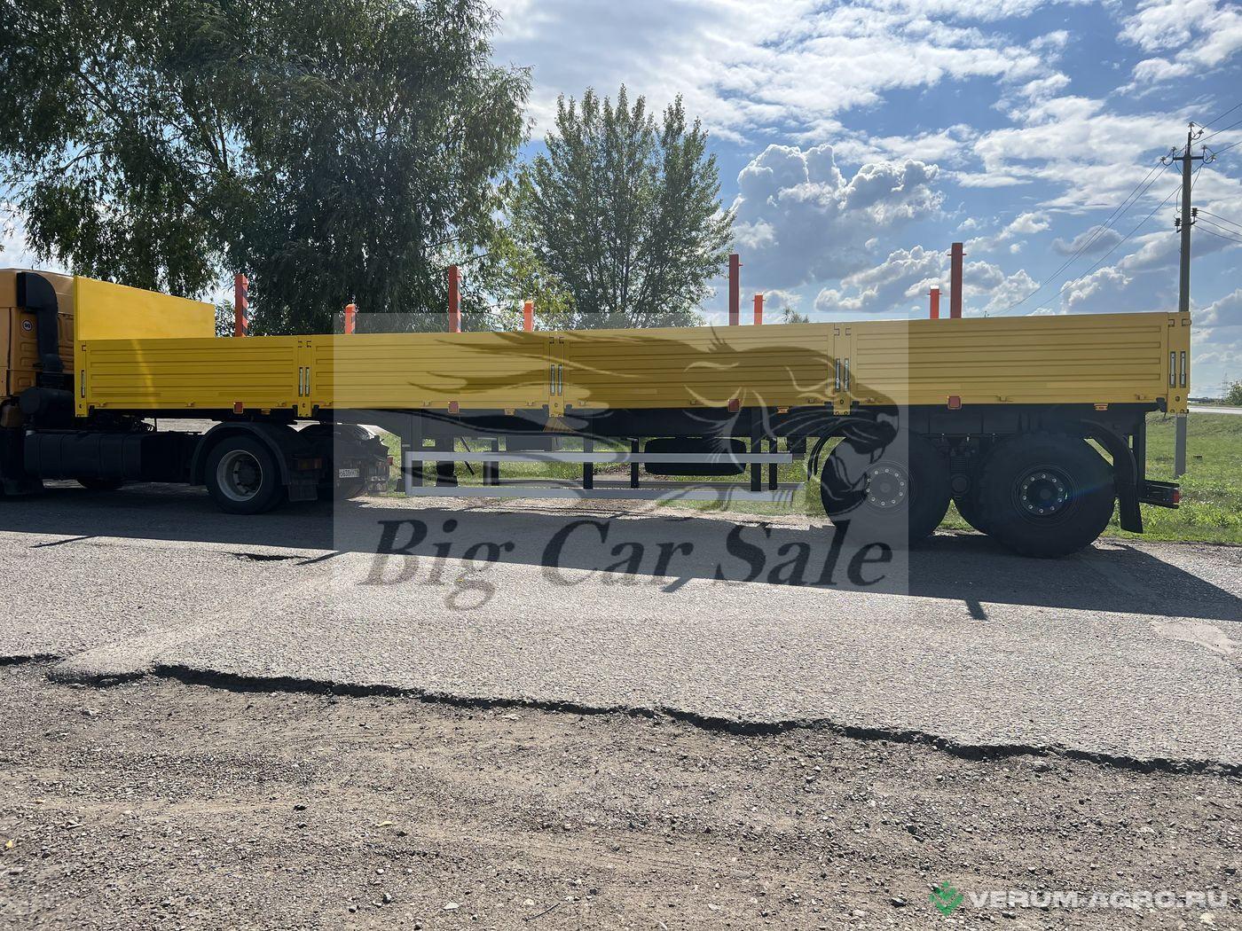 Полуприцепы - ТЗА 588521-0000024-10 (9334-0000024-10) Бортовой полуприцеп трубовоз с кониками для тягача