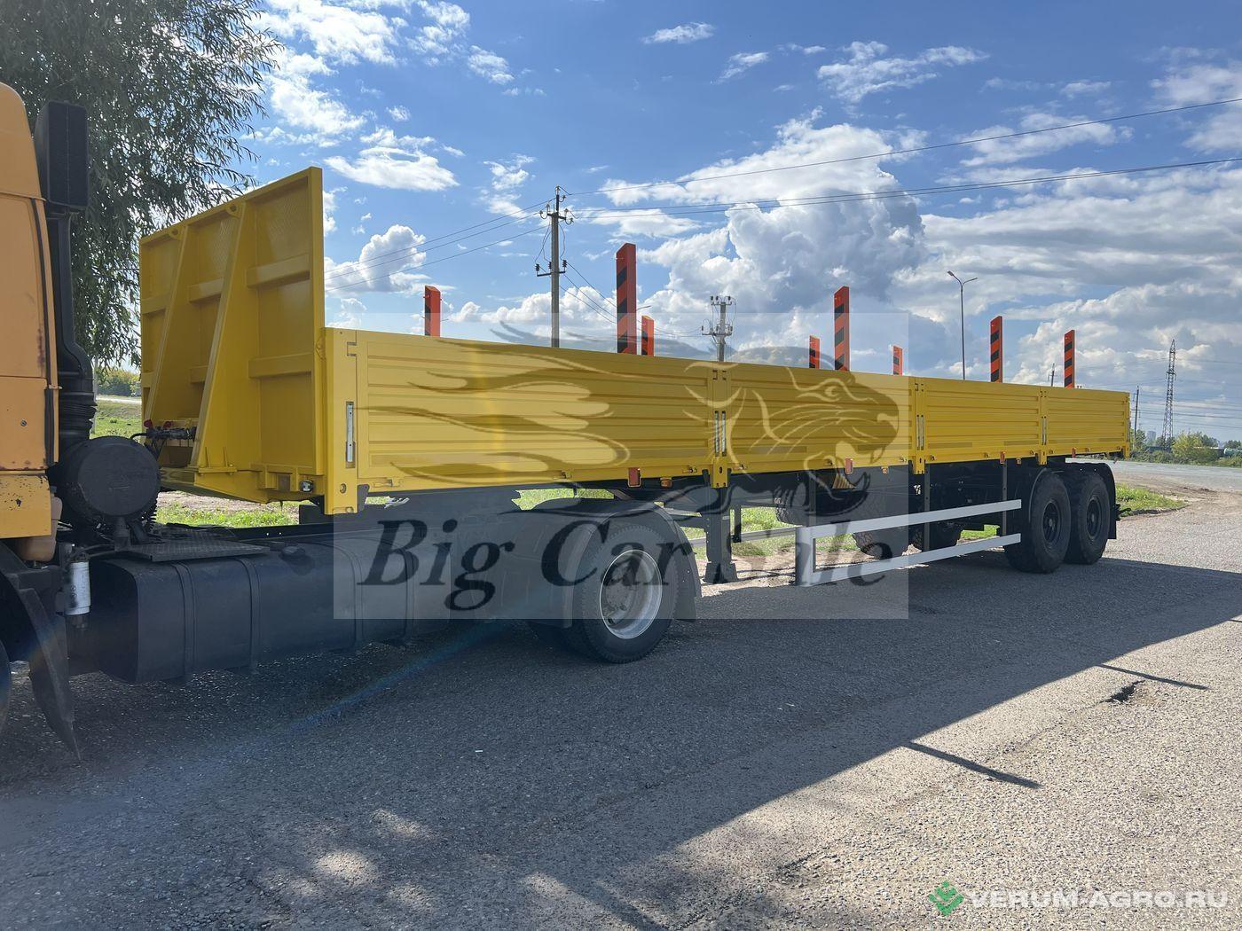 Полуприцепы - ТЗА 588521-0000024-10 (9334-0000024-10) Бортовой полуприцеп трубовоз с кониками для тягача