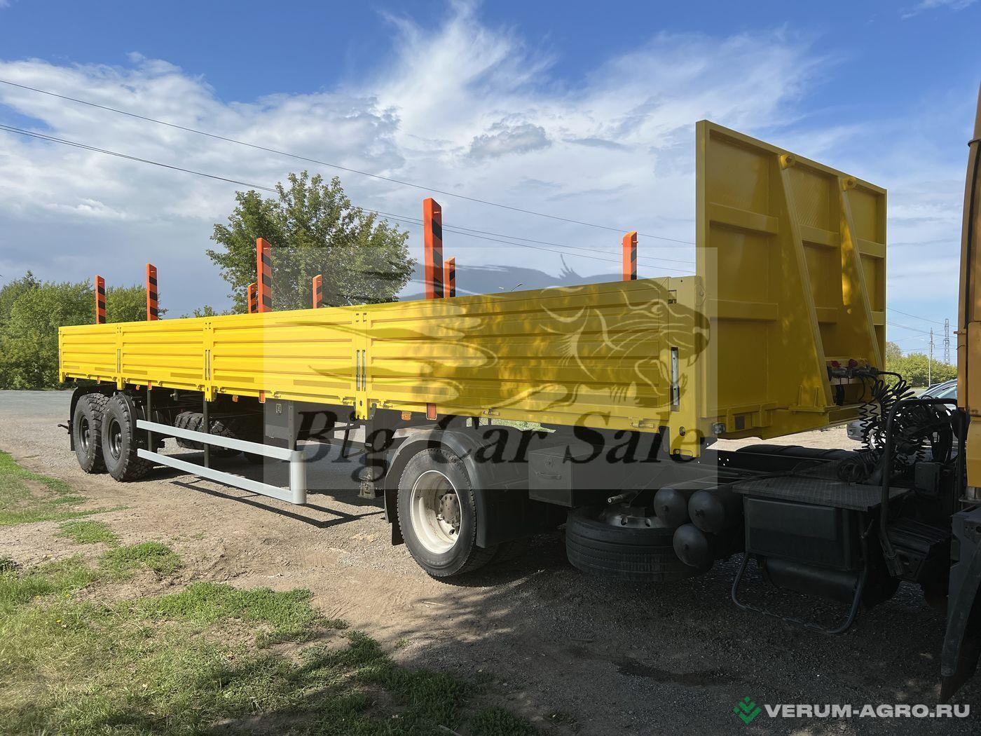 Полуприцепы - ТЗА 588521-0000024-10 (9334-0000024-10) Бортовой полуприцеп трубовоз с кониками для тягача