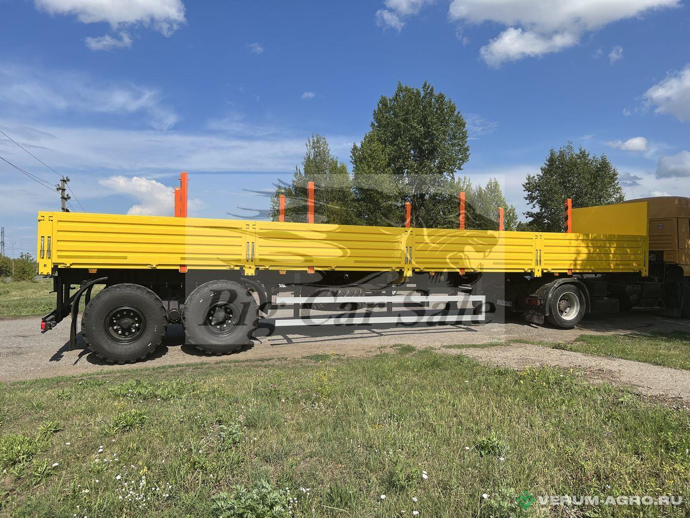 Полуприцепы - ТЗА 588521-0000024-10 (9334-0000024-10) Бортовой полуприцеп трубовоз с кониками для тягача