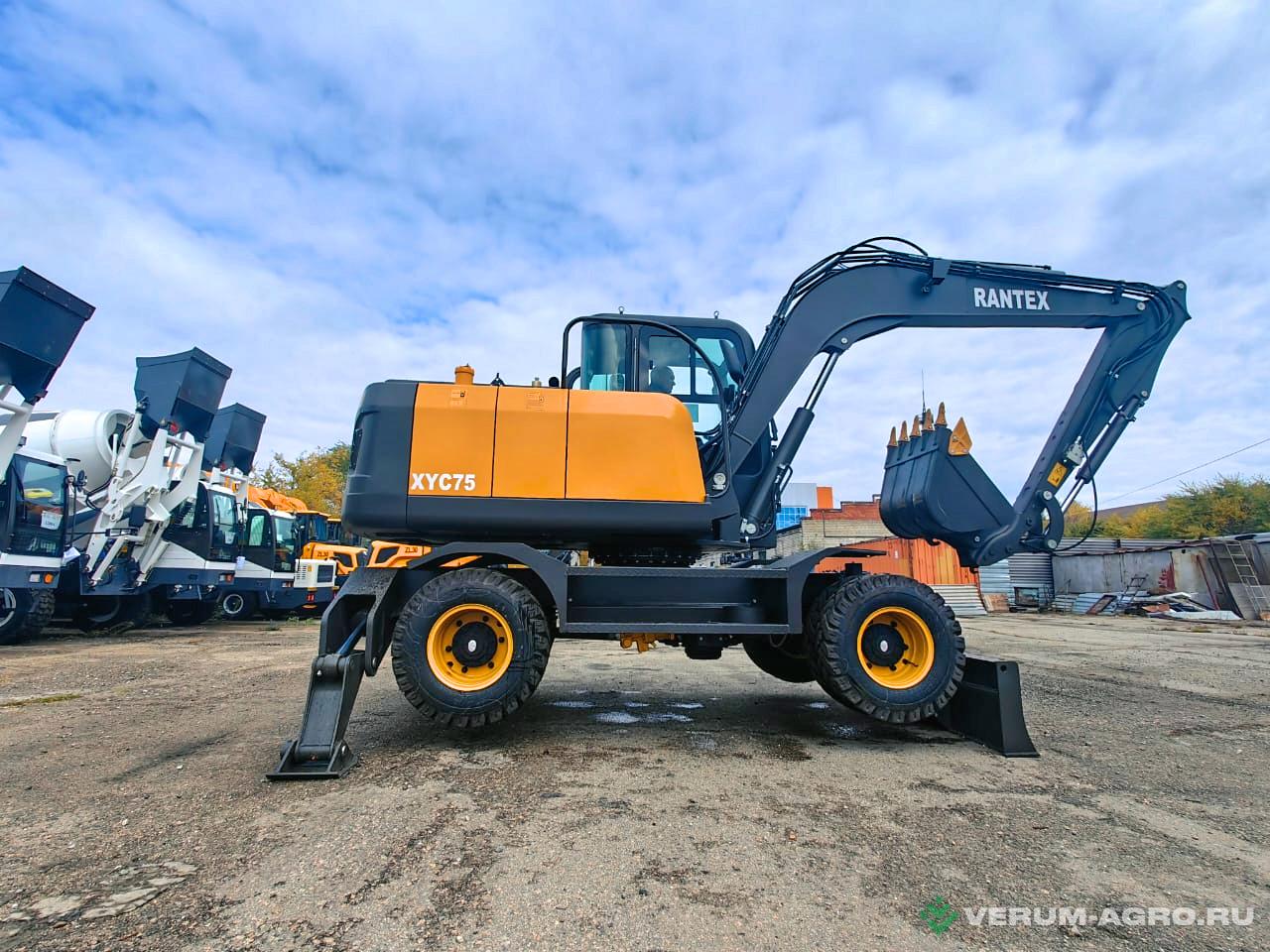 Экскаваторы - RANTEX XYC75 насосы, клапаны - KAWASAKI