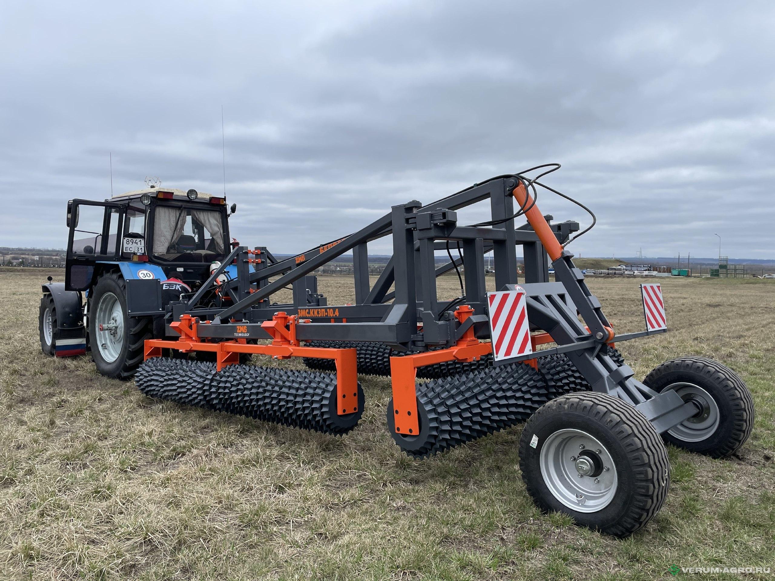 Катки - ЗМС-ТЕХНОЛОДЖИ Кольчато-зубчатый прикатывающий каток «БЕЛОГОР» 12,4 м