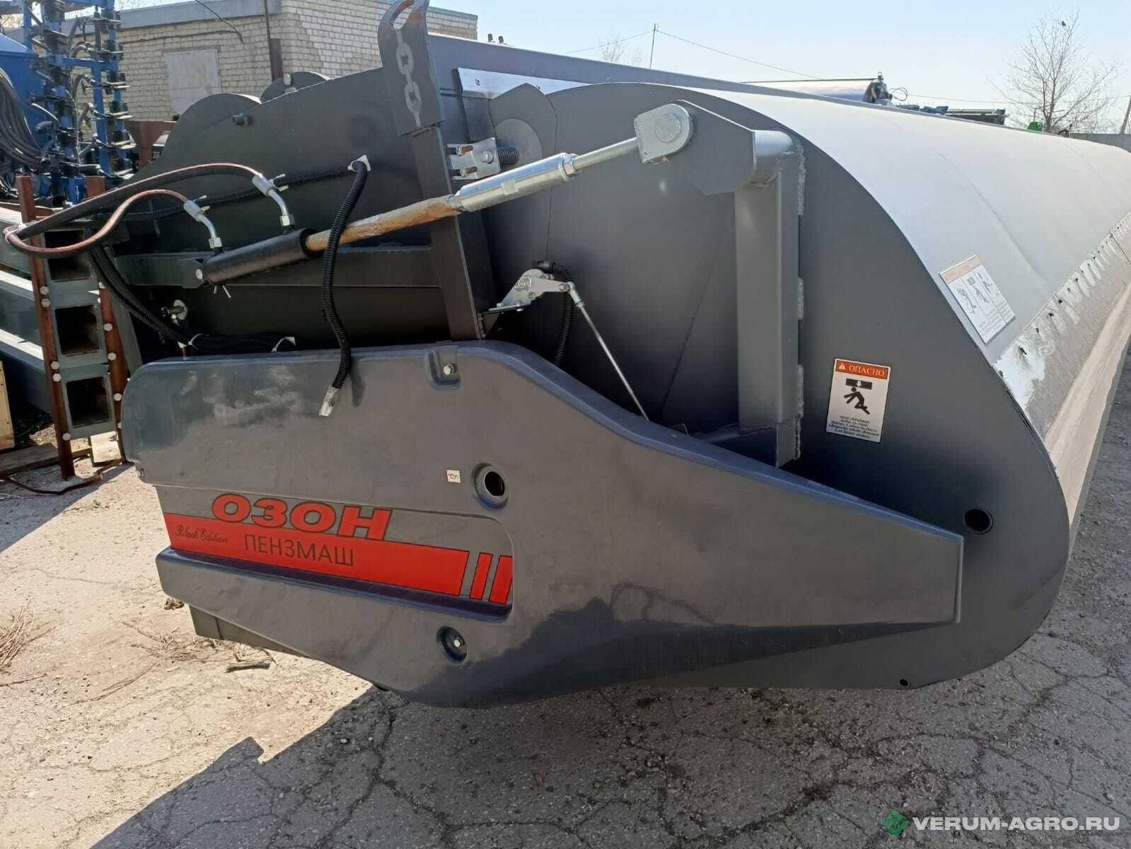Жатки и оборудование для комбайнов - ПЕНЗМАШ ЖО-8  Жатка очесывающая ОЗОН с опорными колёсами