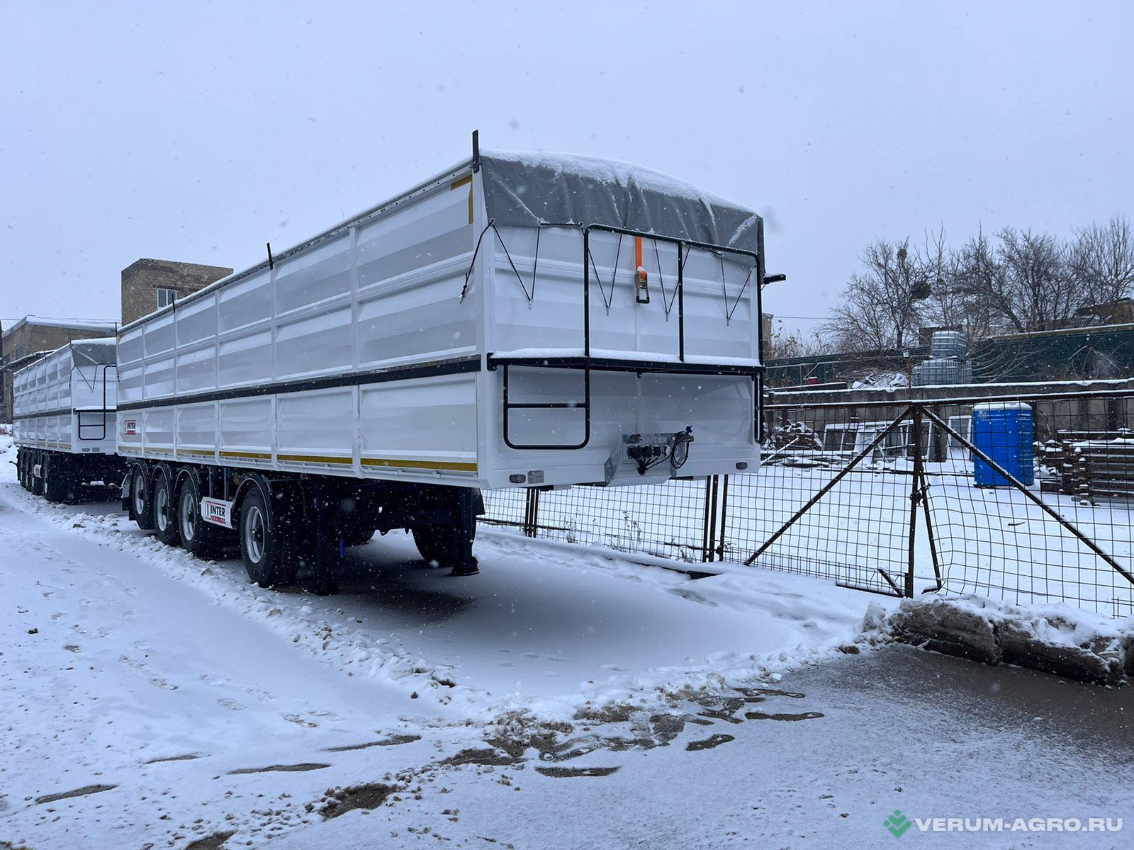 Полуприцепы - ИНТЕРПРИЦЕП 853371 ЗЕРНОВОЗ