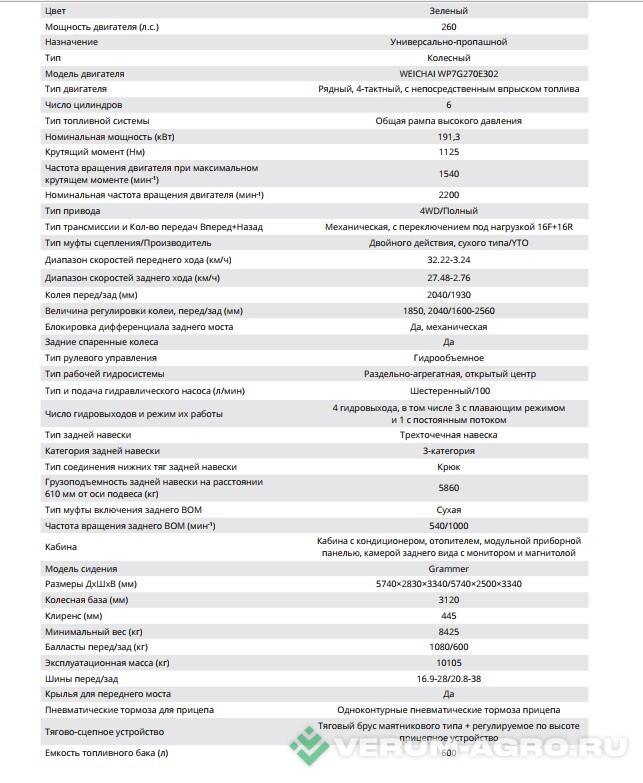 Колесные тракторы - БТЗ UMG T2604 
