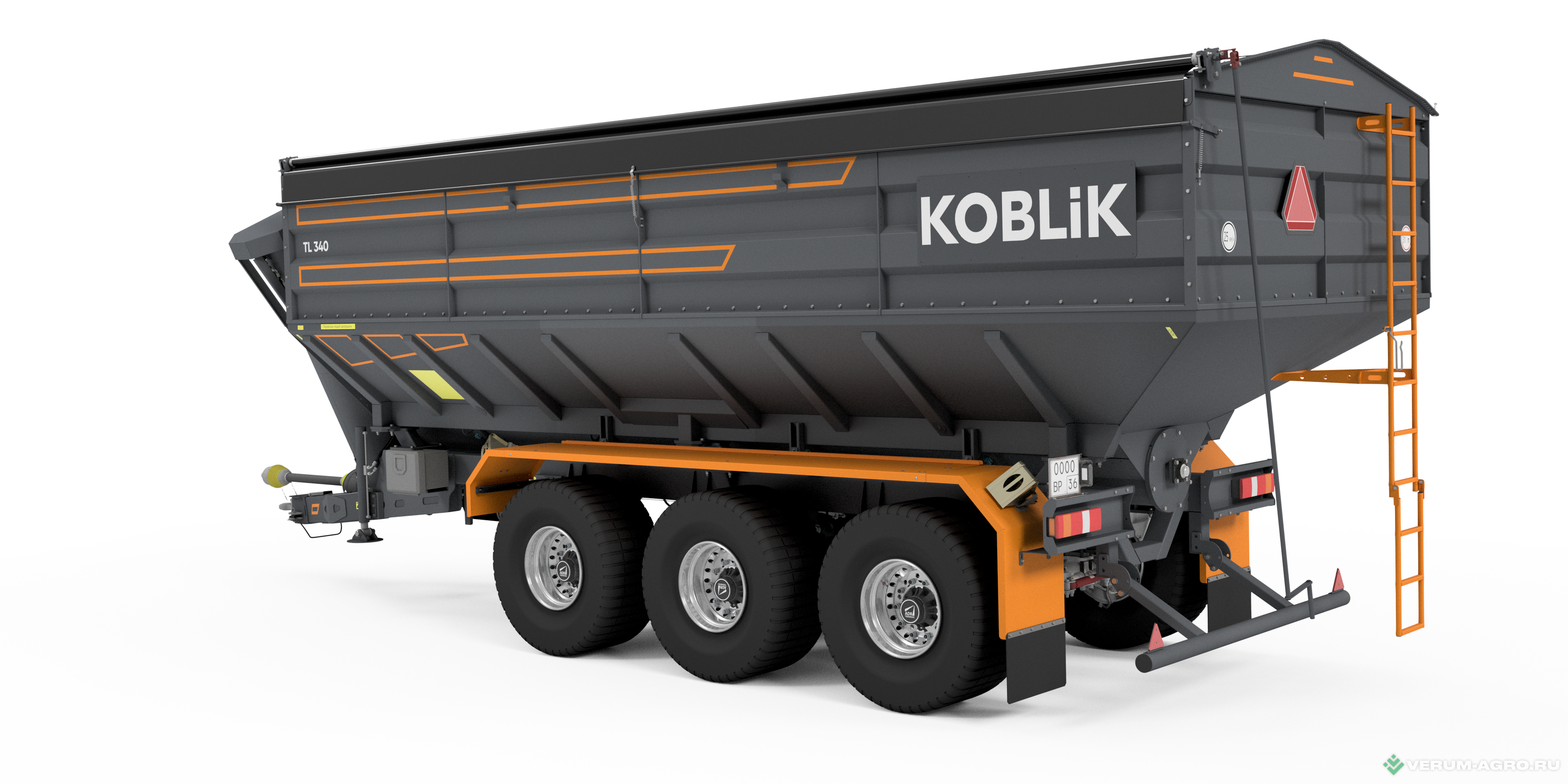 Прицепы для с/х техники - KOBLiK Полуприцеп бункер-перегрузчик TL 340 