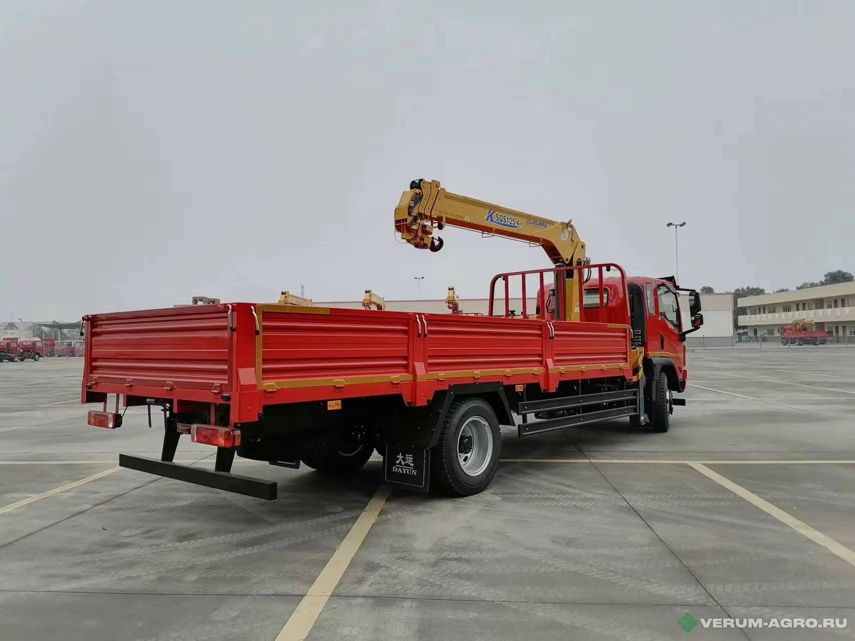 Грузовой автотранспорт - DAYUN Бортовой грузовой автомобиль с КМУ XCMG 