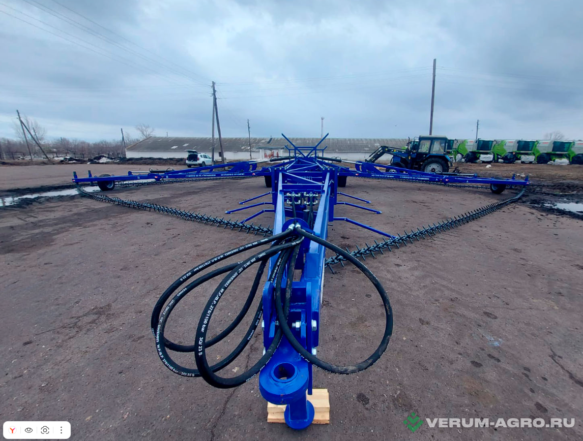 Бороны - ДИБОР Борона цепная Двуреченского БЦД-19М (с ломаным дышлом, доп. шлейф)