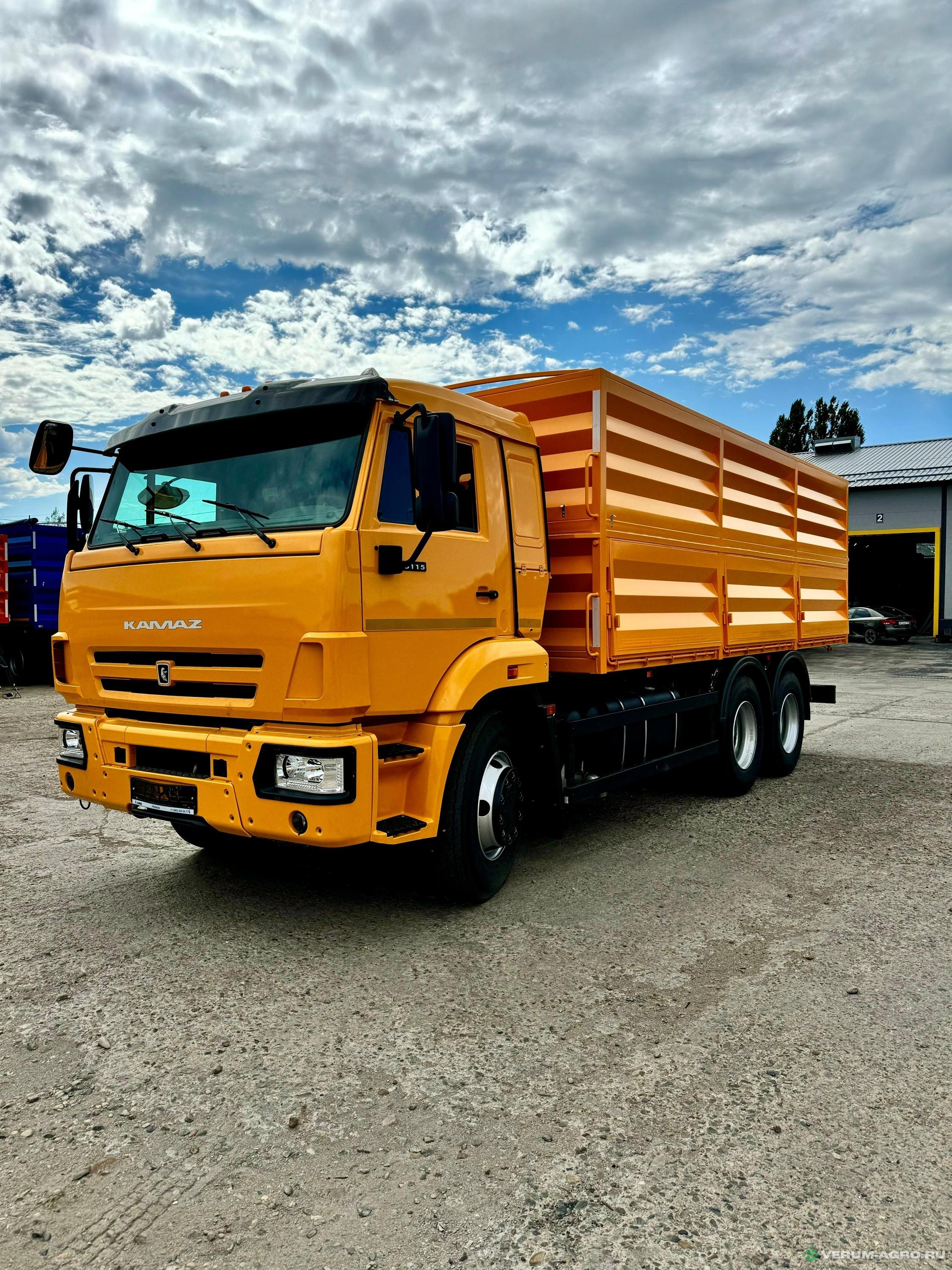 Грузовой автотранспорт - КАМАЗ 653514 бортовой зерновоз 28 куб.м