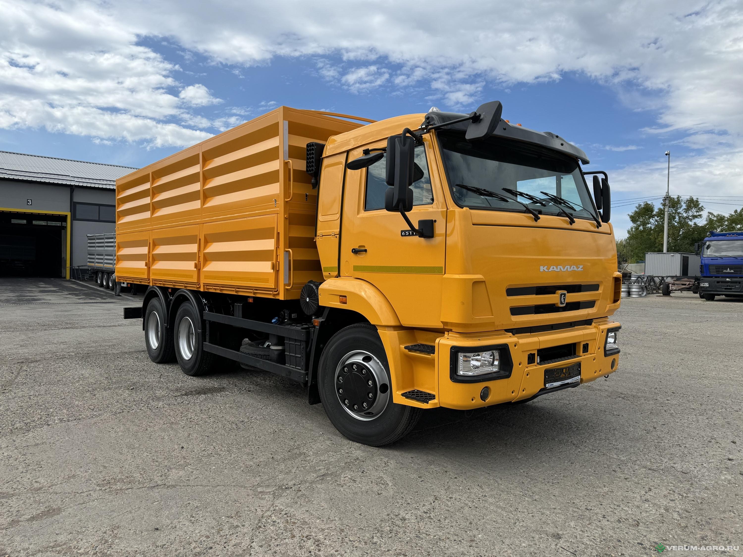 Грузовой автотранспорт - КАМАЗ 653514 бортовой зерновоз 28 куб.м