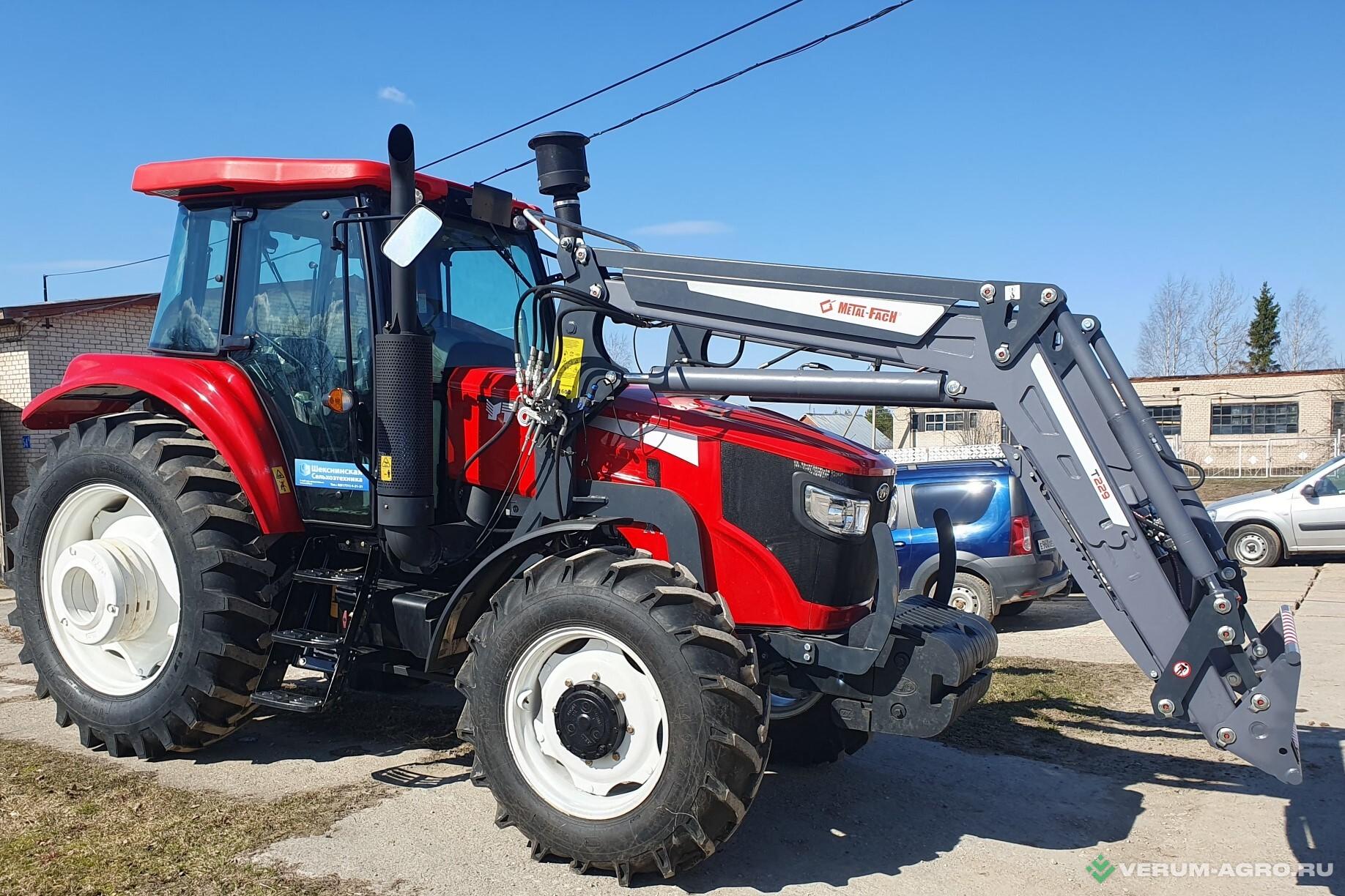 Колесные тракторы - YTO Х1304 с погрузчиком Metal-Fach T229 