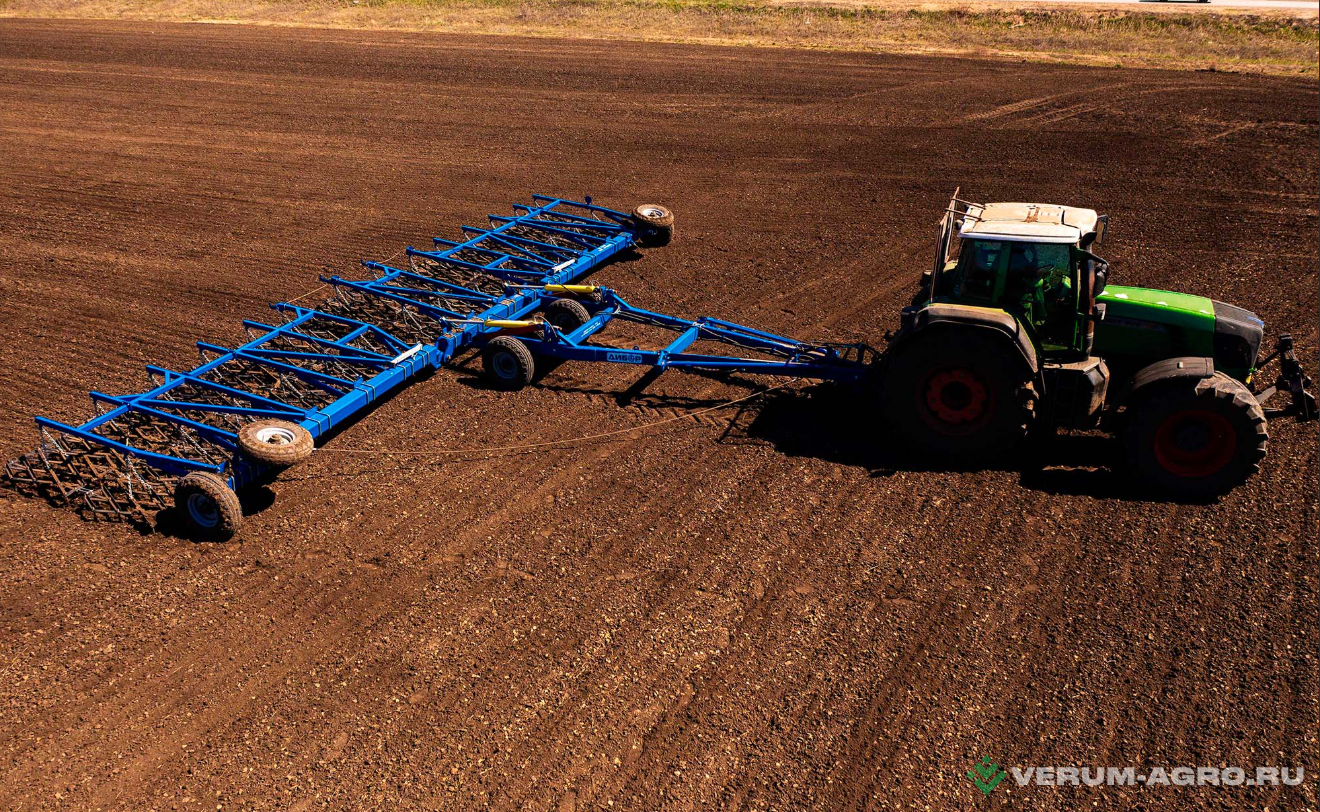 Бороны - ДИБОР Сцепка бороновальная двухследная СБГ-22-2 с боронами БЗТ (тросовая сцепка)