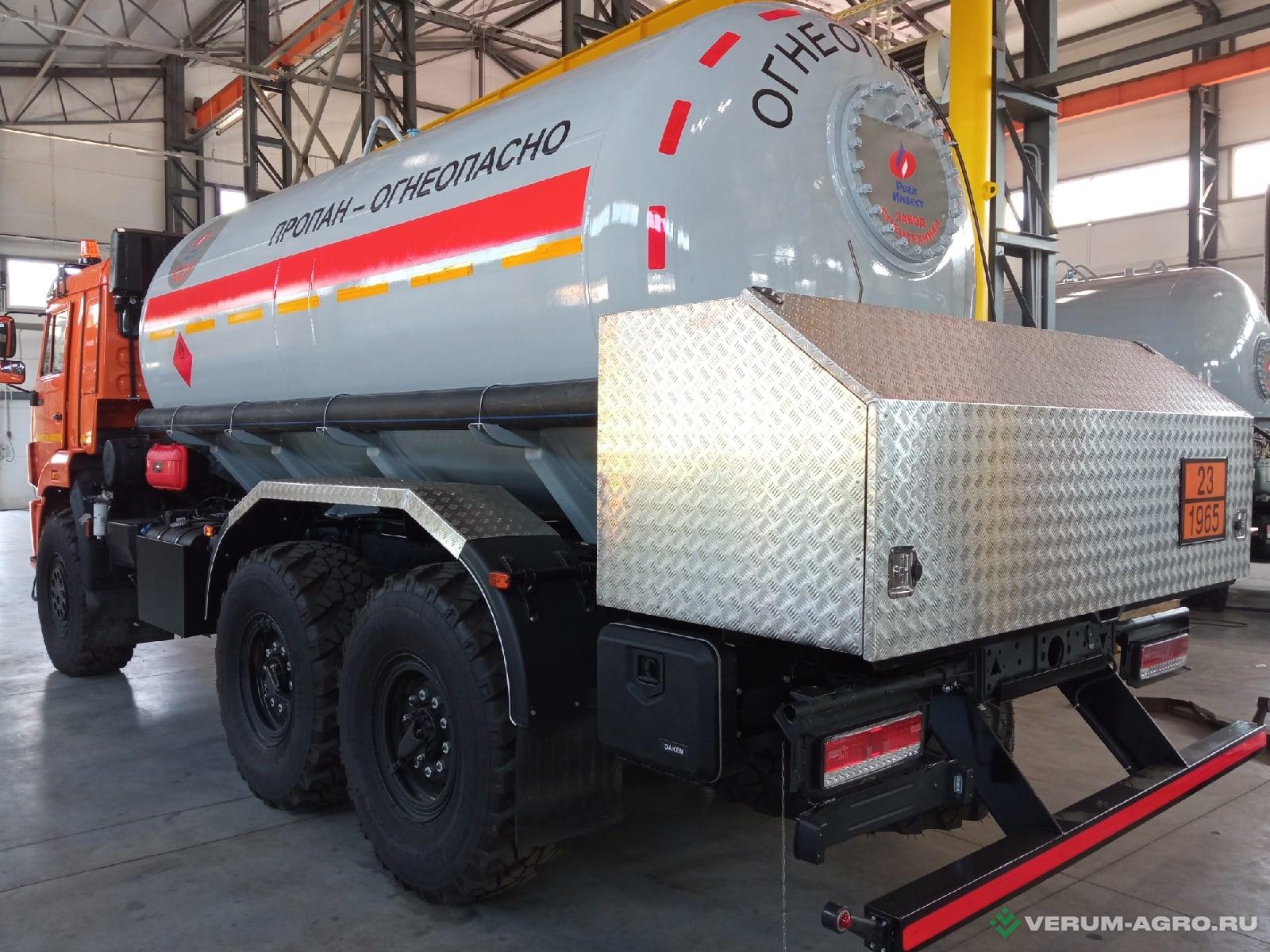 Автоцистерны - КАМАЗ 43118, газовоз 6х6, АЦТ-16 