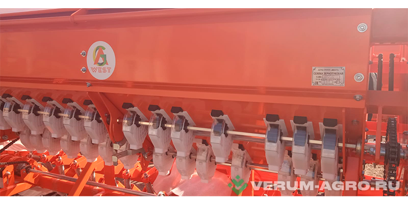 Сеялки - АГРО ГРУПП ВЕСТ СЗВ-6000V СЗВ 6.000-V (ВАРИАТОР, увеличенный бункер 1,9 тонн