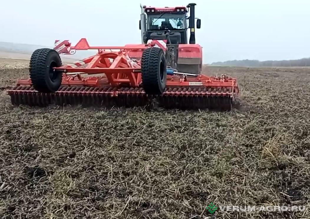 Бороны - БЕЛАГРОМАШ Борона дисковая складная  БДС-6х2П с резиновым катком